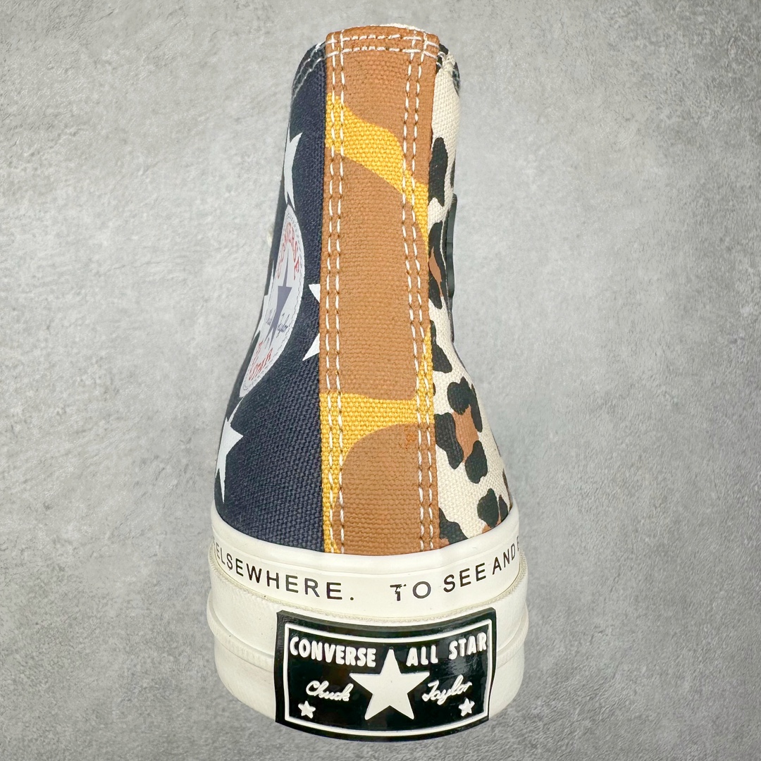 图片[8]-Converse X Brain Dead 鸳鸯迷彩脑死亡联名 鞋款采用多面印花图案设计，动物纹，迷彩，旗帜，每一面都秀出个性，外侧鞋帮处印有Brain Dead标志性LOGO的橡胶贴片，配合鞋边胶条的文字细节，带来视觉冲击，conversr X Brain Dead合作系列凝聚街头的基因，带永不过时的魅力，诠释着特立独行的个性。 货号：A12219C 尺码：35 36 36.5 37 37.5 38 39 39.5 40 41 41.5 42 42.5 43 44-选品中心