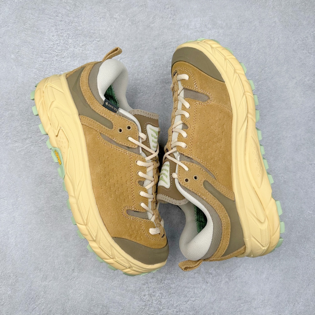 图片[3]-＃纯原 HOKA ONE ONE Tor Uitra Low 托亚潮流户外越野登山功能鞋 鞋款利用机能、户外、复古元素将都市型格与户外机能无缝结合 既能自由穿梭于城市的钢筋水泥之间 也能轻松演绎山系潮流搭配 全粒面皮革结合模压鞋口 提升持久耐穿度 直至鞋头的鞋带设计 舒适灵活的调节 搭配鞋头处HOKA ONE ONE飞翼纹饰 营造了个性十足的张扬气场 Tor Ultra 配备 Vibram® 鞋底与 EVA 和RMAT® 中底 给穿著者最佳的抓地力及舒适性 另外中底的金属摇杆可稳定脚部行程 当走过崎岖山路时依然让脚部得到平稳的感觉 而整对鞋以皮革和耐用尼龙布材打造 与坚固的鞋底相结合 可以牢固地支撑脚部和脚踝 另外外层搭载的Event技术 保持鞋履防水以及鞋内透气作用 尺码：36 36.5 37.5 38 38.5 39 40 40.5 41 42 42.5 43 44 44.5 45-选品中心