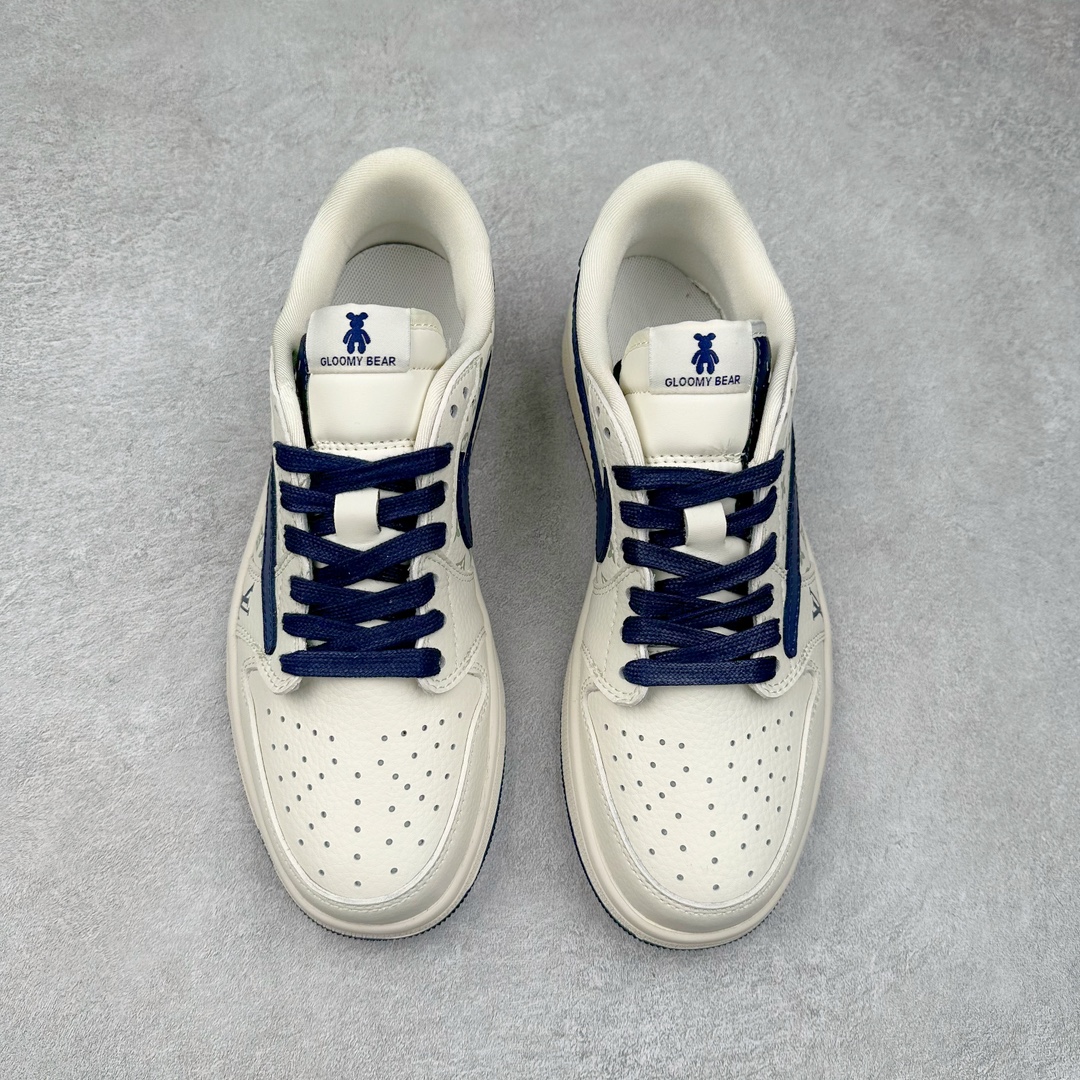 图片[2]-TS x Air Jordan AJ1 Low 倒钩低帮联名定制配色 SJ2068-100 原厂内置气垫魔块 A模大底 头层小牛皮 鞋舌AJ原厂专用牛津布+AJ专用反口珍珠布+原厂无杂质高弹内里海棉+特殊封边弹力鞋带 尺码：36 36.5 37.5 38 38.5 39 40 40.5 41 42 42.5 43 44 44.5 45 46 47.5-选品中心