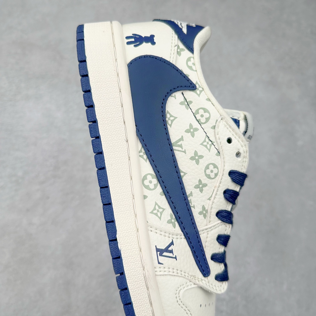 图片[6]-TS x Air Jordan AJ1 Low 倒钩低帮联名定制配色 SJ2068-100 原厂内置气垫魔块 A模大底 头层小牛皮 鞋舌AJ原厂专用牛津布+AJ专用反口珍珠布+原厂无杂质高弹内里海棉+特殊封边弹力鞋带 尺码：36 36.5 37.5 38 38.5 39 40 40.5 41 42 42.5 43 44 44.5 45 46 47.5-选品中心