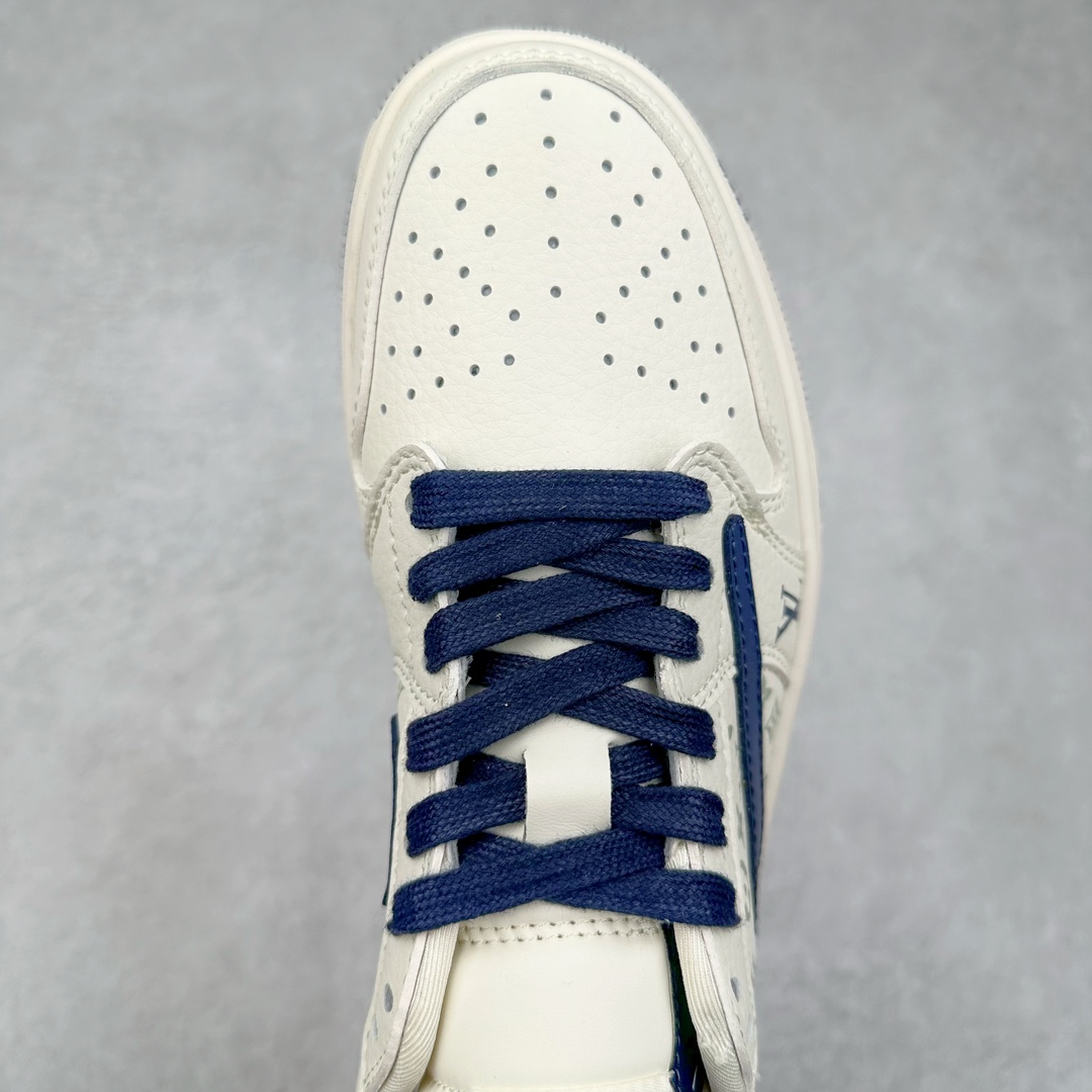 图片[4]-TS x Air Jordan AJ1 Low 倒钩低帮联名定制配色 SJ2068-100 原厂内置气垫魔块 A模大底 头层小牛皮 鞋舌AJ原厂专用牛津布+AJ专用反口珍珠布+原厂无杂质高弹内里海棉+特殊封边弹力鞋带 尺码：36 36.5 37.5 38 38.5 39 40 40.5 41 42 42.5 43 44 44.5 45 46 47.5-选品中心