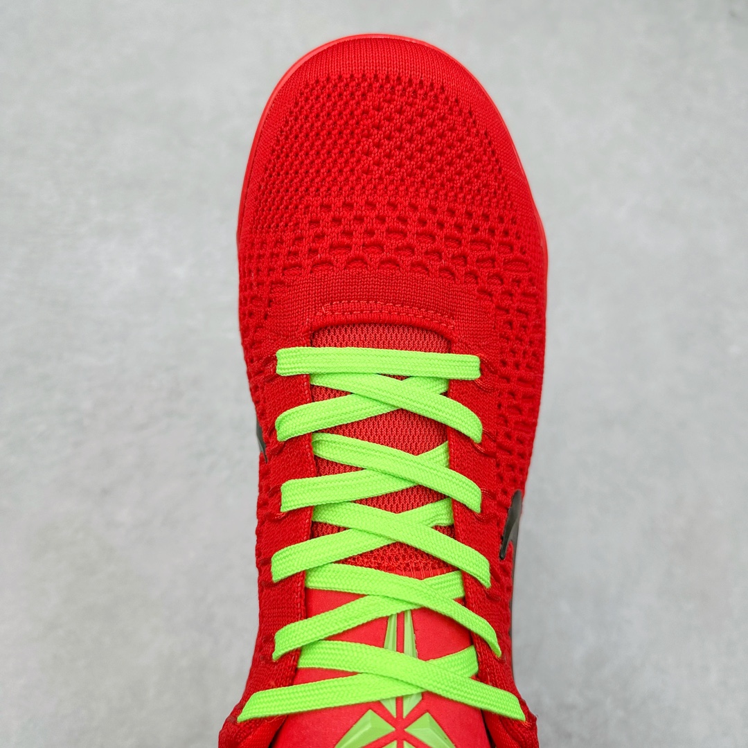 图片[4]-NK Kobe 9 Elite Protro 科比九代精英款低帮实战篮球鞋 FZ7334-100 设计灵感中与以往几代的耐克 ZOOM KOBE 系列一样，加入了签名，密码，碳板这些元素，在表达它的主人身份的同时，也显示了自己的与众不同。鞋后跟的九条红色代表的则是科比接受跟腱修复手术后的伤疤，象征了科比坚韧的赛场性格。此外，耐克Kobe 9 Elite也用到了耐克最新的 Flyknit科技，在使 耐克Kobe 9 Elite更加轻盈的同时，也变得更有支撑性与耐用性。鞋身两侧以及经常弯折的区域采用的则是更紧密的连接方式。看似夸张的超高帮设计并不会在实战中影响脚的感受，其完美的包裹性并没有降低耐克Kobe 9 Elite本身的灵活性。再夸张的动作，鞋面都会紧紧包裹脚部，丝毫不会影响发挥。尺码：40 40.5 41 42 42.5 43 44 44.5 45 46-选品中心