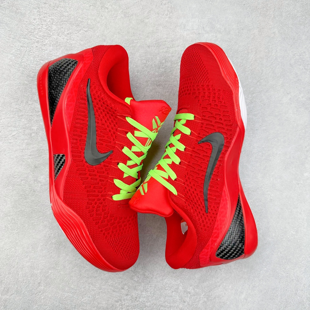 图片[3]-NK Kobe 9 Elite Protro 科比九代精英款低帮实战篮球鞋 FZ7334-100 设计灵感中与以往几代的耐克 ZOOM KOBE 系列一样，加入了签名，密码，碳板这些元素，在表达它的主人身份的同时，也显示了自己的与众不同。鞋后跟的九条红色代表的则是科比接受跟腱修复手术后的伤疤，象征了科比坚韧的赛场性格。此外，耐克Kobe 9 Elite也用到了耐克最新的 Flyknit科技，在使 耐克Kobe 9 Elite更加轻盈的同时，也变得更有支撑性与耐用性。鞋身两侧以及经常弯折的区域采用的则是更紧密的连接方式。看似夸张的超高帮设计并不会在实战中影响脚的感受，其完美的包裹性并没有降低耐克Kobe 9 Elite本身的灵活性。再夸张的动作，鞋面都会紧紧包裹脚部，丝毫不会影响发挥。尺码：40 40.5 41 42 42.5 43 44 44.5 45 46-选品中心