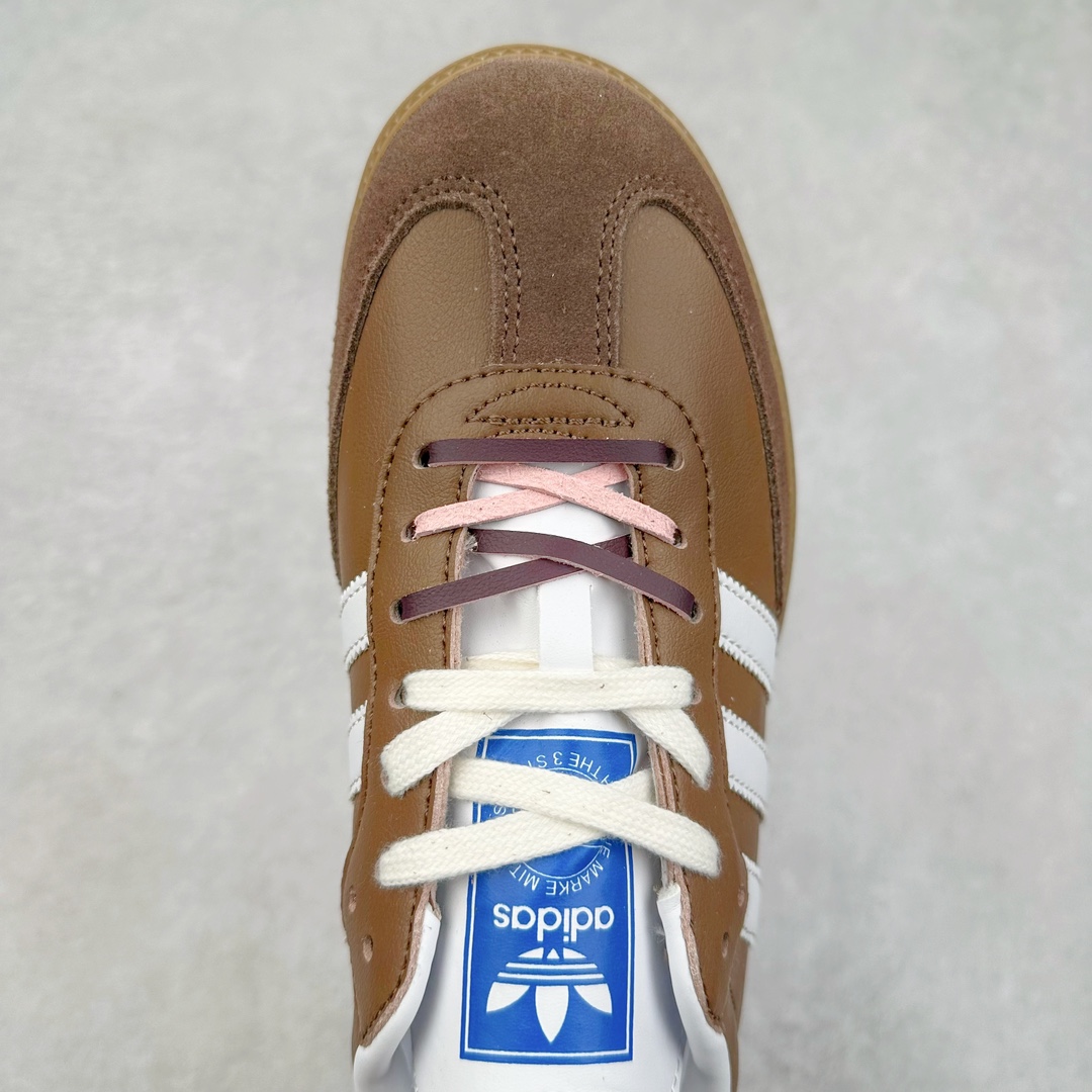 图片[4]-AD Original Samba OG 复古经典轻便板鞋 JI3216 这款桑巴鞋展示了高质量的工艺 带有装饰的超锁缝制和无缝的手感 柔软、柔软的皮革造型和标志性的3条纹完成了精致的外观 正规合身鞋带 鞋面上有绒面鞋垫 橡胶鞋底 享受正畸套筒软感 自50年代首次亮相以来就一直在赢得粉丝的青睐 尺码：36 36.5 37.5 38 38.5 39 40 40.5 41 42 42.5 43 44 44.5 45-选品中心