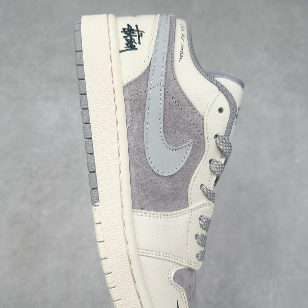 图片[6]-Air Jordan AJ1 Low 低帮系列定制配色SJ9950-044 原厂内置气垫魔块 A模大底 头层小牛皮 鞋舌AJ原厂专用牛津布+AJ专用反口珍珠布+原厂无杂质高弹内里海棉+特殊封边弹力鞋带 尺码：36 36.5 37.5 38 38.5 39 40 40.5 41 42 42.5 43 44 44.5 45 46-选品中心