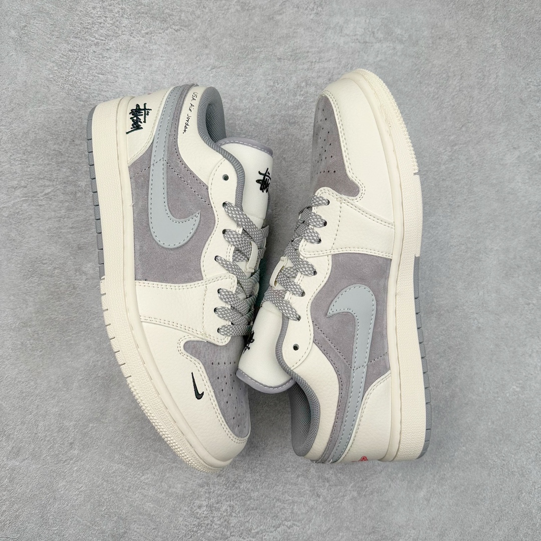 图片[3]-Air Jordan AJ1 Low 低帮系列定制配色SJ9950-044 原厂内置气垫魔块 A模大底 头层小牛皮 鞋舌AJ原厂专用牛津布+AJ专用反口珍珠布+原厂无杂质高弹内里海棉+特殊封边弹力鞋带 尺码：36 36.5 37.5 38 38.5 39 40 40.5 41 42 42.5 43 44 44.5 45 46-选品中心