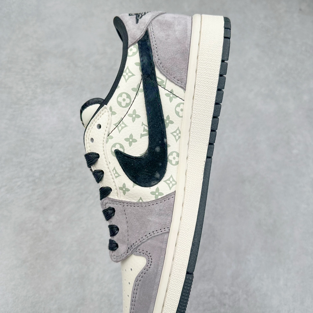 图片[7]-TS x Air Jordan AJ1 Low 倒钩低帮联名定制配色 SJ2068-101 原厂内置气垫魔块 A模大底 头层小牛皮 鞋舌AJ原厂专用牛津布+AJ专用反口珍珠布+原厂无杂质高弹内里海棉+特殊封边弹力鞋带 尺码：36 36.5 37.5 38 38.5 39 40 40.5 41 42 42.5 43 44 44.5 45 46 47.5-选品中心