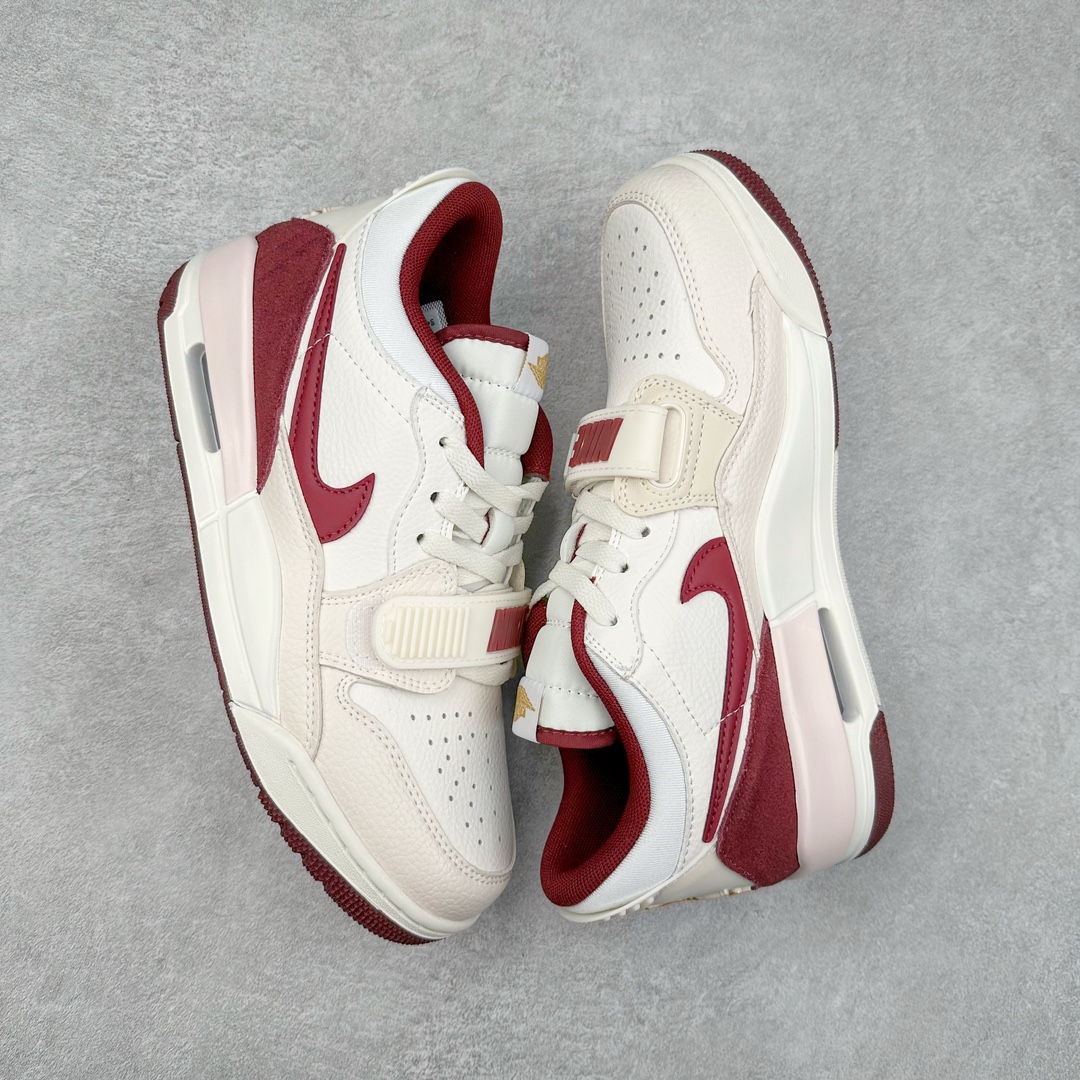 图片[3]-＃KZ神版 Air Jordan Legacy AJ312 复古篮球鞋 CNY 蛇年限定 IB4712-161 市场最强独一档产物 全套原纸板楦头开发 原厂大底磨具加持立体防滑纹理 原档数据后跟TPU子母扣魔术贴 原装可视Air Sole气垫 原汁原味最完美的312代版型 唯一正确鞋头趴度弧度高度鞋身腰线 进口港宝加持 后跟自然饱满 全鞋荧光划线卡点 追求极致完美 每一双都是工艺品 多重QC质检 超越公司货的品控标准 实实在在的免检产品 鞋身采用了皮革材质打造 横跨鞋面的魔术贴十分吸睛 侧面的Swoosh Logo的一部分被鞋面遮挡了一部分 颇具玩味 魔术贴上标有NK标识 而鞋舌上是Jordan的经典红色飞翼Logo 后跟和鞋底均采用了AJ3的设计 后跟上同样也使用了经典的爆裂纹图案 尺码：36 36.5 37.5 38 38.5 39 40 40.5 41 42 42.5 43 44 44.5 45 46 47.5-选品中心