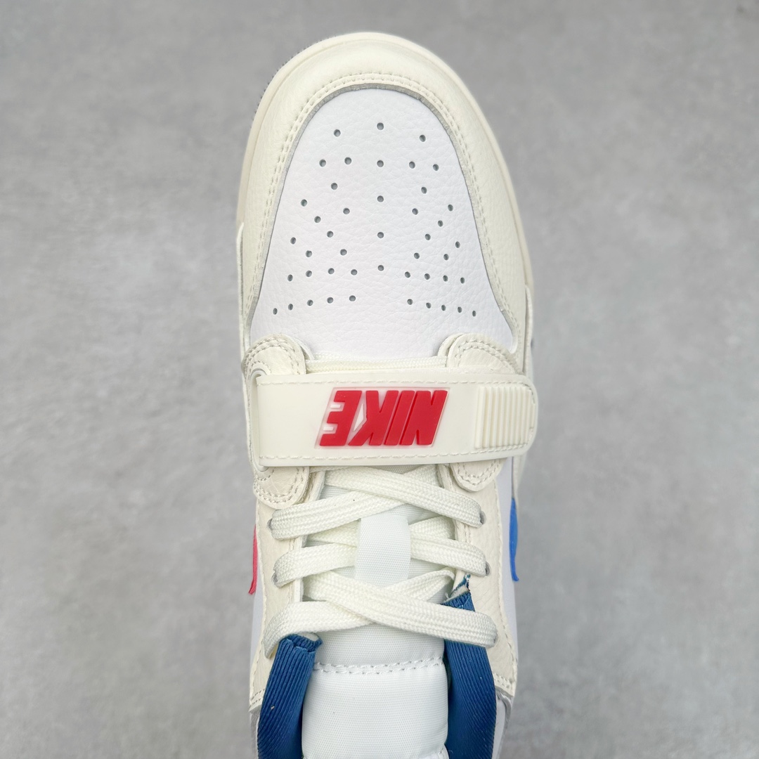 图片[4]-＃KZ神版 Air Jordan Legacy AJ312 复古篮球鞋 HM3709-141 市场最强独一档产物 全套原纸板楦头开发 原厂大底磨具加持立体防滑纹理 原档数据后跟TPU子母扣魔术贴 原装可视Air Sole气垫 原汁原味最完美的312代版型 唯一正确鞋头趴度弧度高度鞋身腰线 进口港宝加持 后跟自然饱满 全鞋荧光划线卡点 追求极致完美 每一双都是工艺品 多重QC质检 超越公司货的品控标准 实实在在的免检产品 鞋身采用了皮革材质打造 横跨鞋面的魔术贴十分吸睛 侧面的Swoosh Logo的一部分被鞋面遮挡了一部分 颇具玩味 魔术贴上标有NK标识 而鞋舌上是Jordan的经典红色飞翼Logo 后跟和鞋底均采用了AJ3的设计 后跟上同样也使用了经典的爆裂纹图案 尺码：36 36.5 37.5 38 38.5 39 40 40.5 41 42 42.5 43 44 44.5 45 46 47.5-选品中心