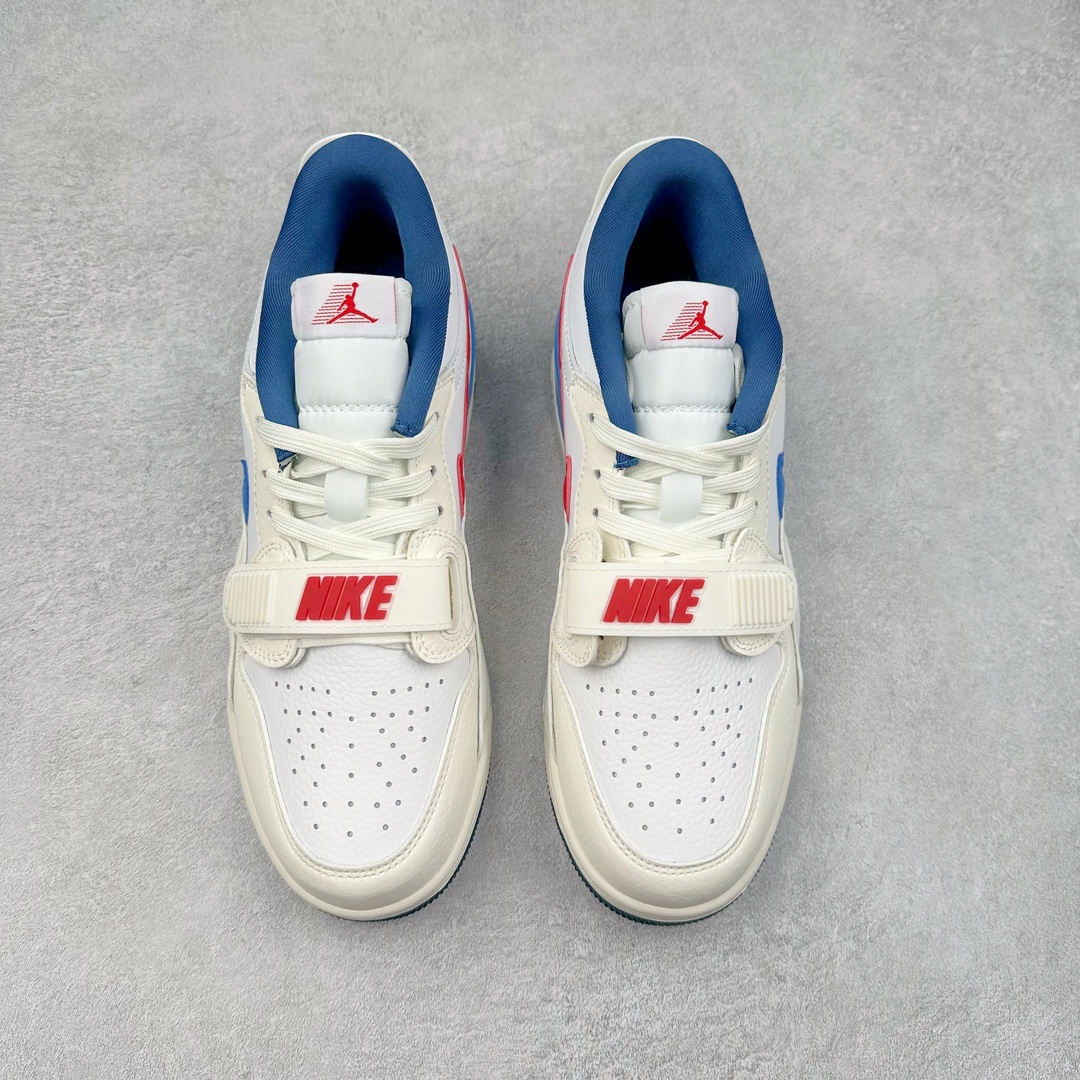 图片[2]-＃KZ神版 Air Jordan Legacy AJ312 复古篮球鞋 HM3709-141 市场最强独一档产物 全套原纸板楦头开发 原厂大底磨具加持立体防滑纹理 原档数据后跟TPU子母扣魔术贴 原装可视Air Sole气垫 原汁原味最完美的312代版型 唯一正确鞋头趴度弧度高度鞋身腰线 进口港宝加持 后跟自然饱满 全鞋荧光划线卡点 追求极致完美 每一双都是工艺品 多重QC质检 超越公司货的品控标准 实实在在的免检产品 鞋身采用了皮革材质打造 横跨鞋面的魔术贴十分吸睛 侧面的Swoosh Logo的一部分被鞋面遮挡了一部分 颇具玩味 魔术贴上标有NK标识 而鞋舌上是Jordan的经典红色飞翼Logo 后跟和鞋底均采用了AJ3的设计 后跟上同样也使用了经典的爆裂纹图案 尺码：36 36.5 37.5 38 38.5 39 40 40.5 41 42 42.5 43 44 44.5 45 46 47.5-选品中心