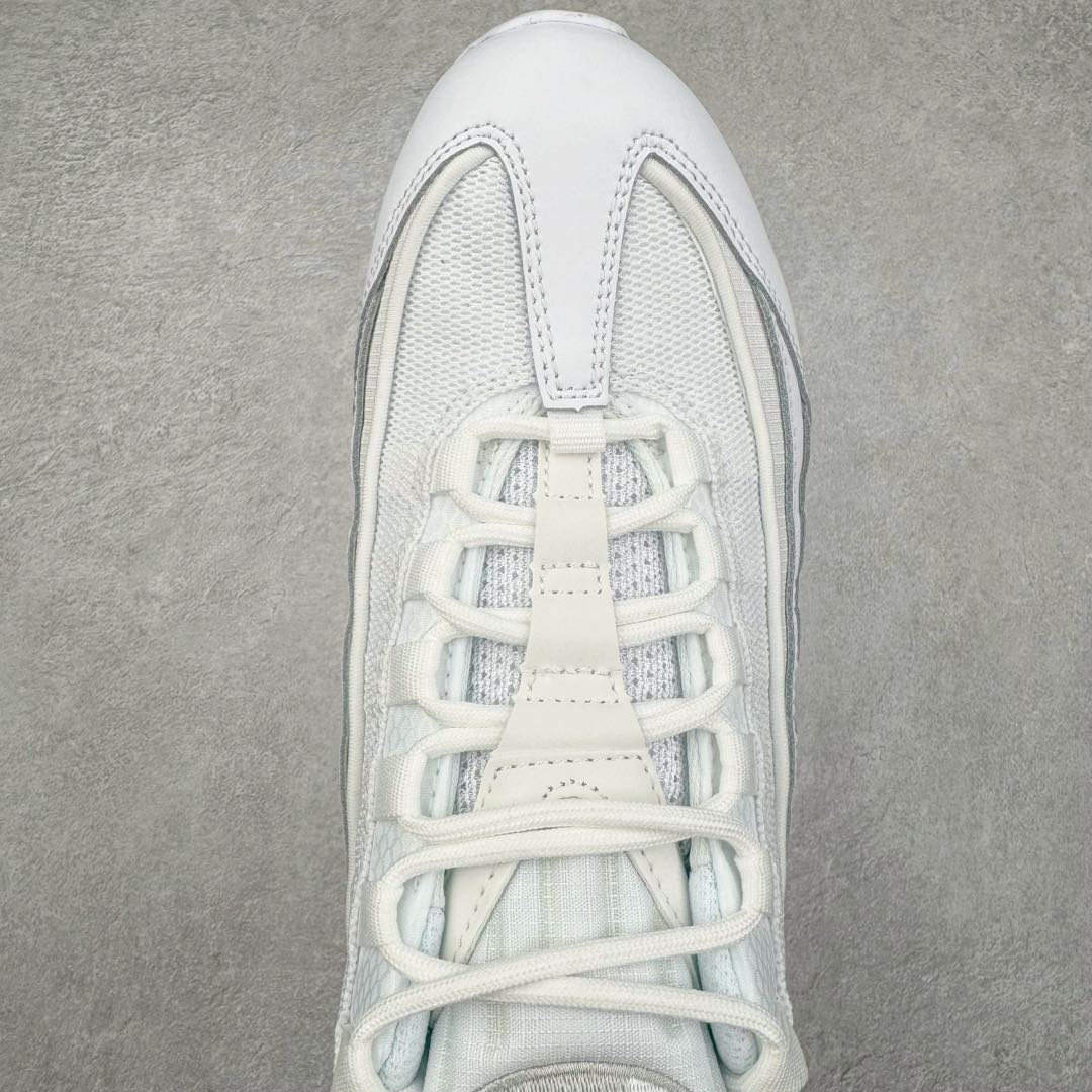 图片[4]-＃GX纯原 NK Air Max 95 复古减震气垫跑鞋 纯白 CT1268-100 经典重温 外单专供大厂出品 品质稳定 一百余色 终端操作 鞋款设计灵感源于人体构造 中底设计基于人体的脊柱构造 是整体设计的核心 尼龙孔眼代表了肋骨 而分层式面板和网眼象征着肌肉纤维和肉体组织 Air Max 95采用了两个独立的吹塑成型的Air-Sole单元 并首次在前掌使用可视化气垫设计 Swoosh logo夜当作一个 点符号放在了鞋子的后帮位置 20年的发展让 AIR MAX 95有了不同的故事 20年后再度面向世人的时候 焕然一新的面貌 让人有了另外一种清新脱俗的感觉 尺码：40 40.5 41 42 42.5 43 44 44.5 45 45.5 46 47.5 48.5-选品中心