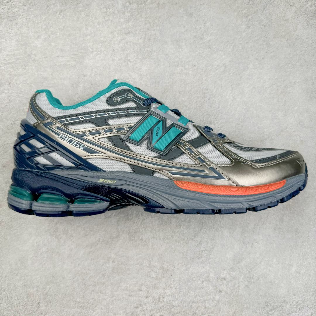 New Balance M1906R NB新百伦系列复古老爹风休闲运动慢跑鞋 采用轻质牛剖革拼接透气网眼衬垫织物鞋面材质 T-Beam大底提供足步弓支撑 保持步态稳定#后跟搭载外露缓震胶 鞋身整体以各种深浅不一的灰色覆盖 鞋头以淡蓝色调装饰，网眼衬垫通过不规律的色块实现做旧的美感 泛黄的鞋底更是进一步增添了复古气息 尺码：36 37 37.5 38 38.5 39.5 40 40.5 41.5 42 42.5 43 44 45-选品中心