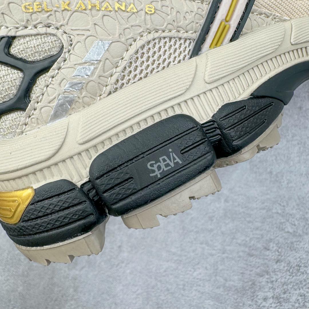图片[19]-＃PB纯原 ASICS GEL-KAHANA K8 亚瑟士越野跑步鞋抓地稳定运动鞋缓震耐磨跑鞋 GEL-KAHANA系列为实用级越野跑鞋 融合机能和户外潮流强势回归 核心科技GEL内置于后跟 配合SPEVA弹性中底 减轻落地时地面对脚部的冲击力 中底内侧DYNAMIC DUOMAX 双密度防倾斜装置和中足补强结构 以及后跟几何形状构造 多方面支撑保护 AHAR耐磨橡胶大底 配合沟槽纹路设计 增强抓地力 后足GEL缓冲系统 减轻冲击时的冲击 实现平稳过渡 Trusstic系统 减少鞋底的重量 同时保留了鞋子结构的完整性 尺码：36 37 37.5 38 39 39.5 40 40.5 41.5 42 42.5 43.5 44 44.5 45-选品中心
