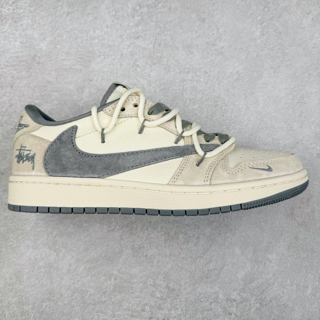 TS x Air Jordan AJ1 Low 倒钩低帮联名定制配色 DM9288-004 原厂内置气垫魔块 A模大底 头层小牛皮 鞋舌AJ原厂专用牛津布+AJ专用反口珍珠布+原厂无杂质高弹内里海棉+特殊封边弹力鞋带 尺码：36 36.5 37.5 38 38.5 39 40 40.5 41 42 42.5 43 44 44.5 45 46 47.5-选品中心