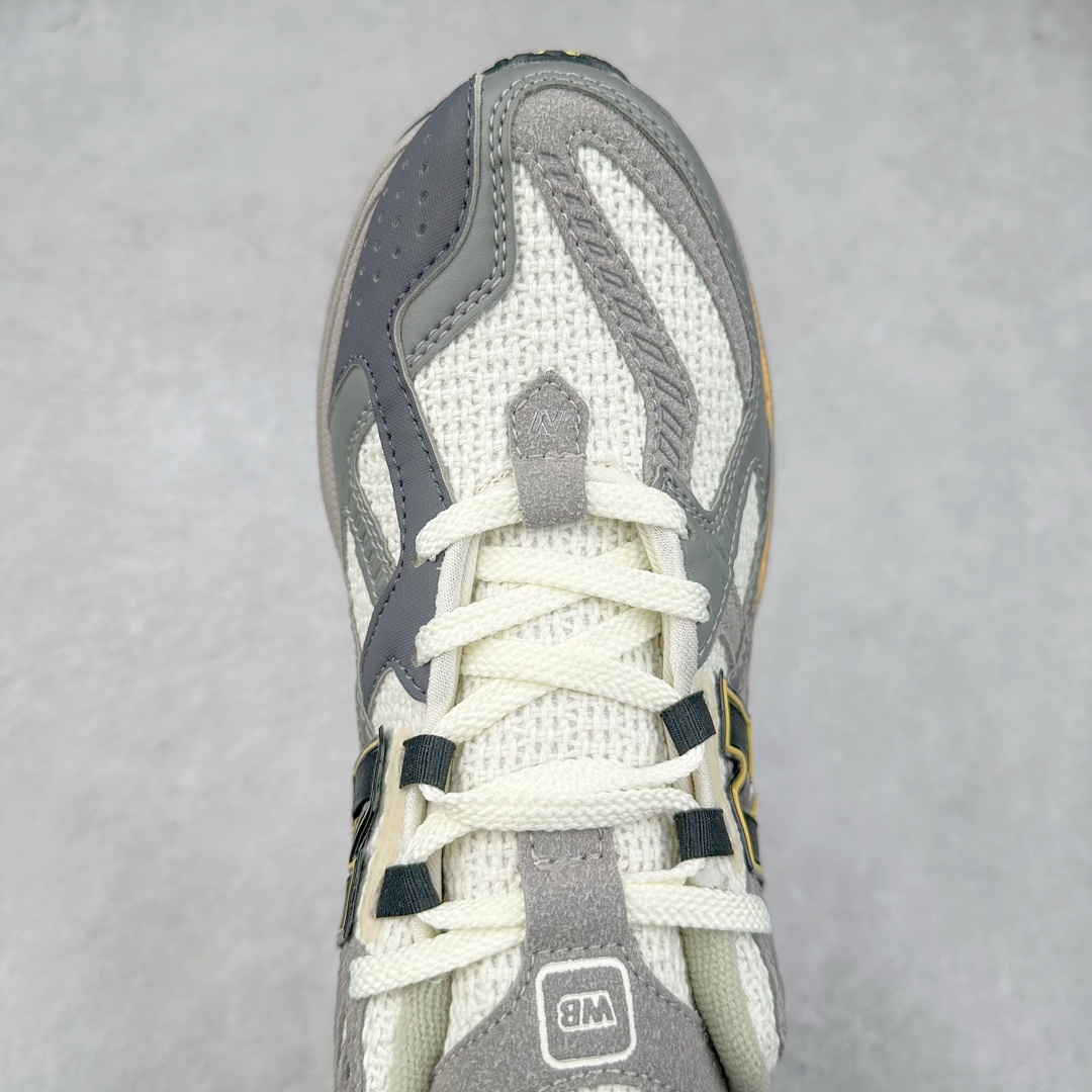 图片[4]-New Balance M1906R NB新百伦系列复古老爹风休闲运动慢跑鞋 采用轻质牛剖革拼接透气网眼衬垫织物鞋面材质 T-Beam大底提供足步弓支撑 保持步态稳定#后跟搭载外露缓震胶 鞋身整体以各种深浅不一的灰色覆盖 鞋头以淡蓝色调装饰，网眼衬垫通过不规律的色块实现做旧的美感 泛黄的鞋底更是进一步增添了复古气息 尺码：36 37 37.5 38 38.5 39.5 40 40.5 41.5 42 42.5 43 44 45-选品中心