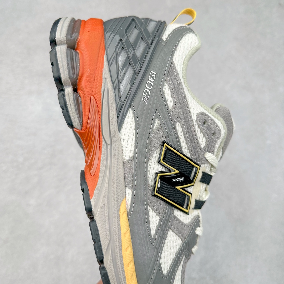 图片[6]-New Balance M1906R NB新百伦系列复古老爹风休闲运动慢跑鞋 采用轻质牛剖革拼接透气网眼衬垫织物鞋面材质 T-Beam大底提供足步弓支撑 保持步态稳定#后跟搭载外露缓震胶 鞋身整体以各种深浅不一的灰色覆盖 鞋头以淡蓝色调装饰，网眼衬垫通过不规律的色块实现做旧的美感 泛黄的鞋底更是进一步增添了复古气息 尺码：36 37 37.5 38 38.5 39.5 40 40.5 41.5 42 42.5 43 44 45-选品中心