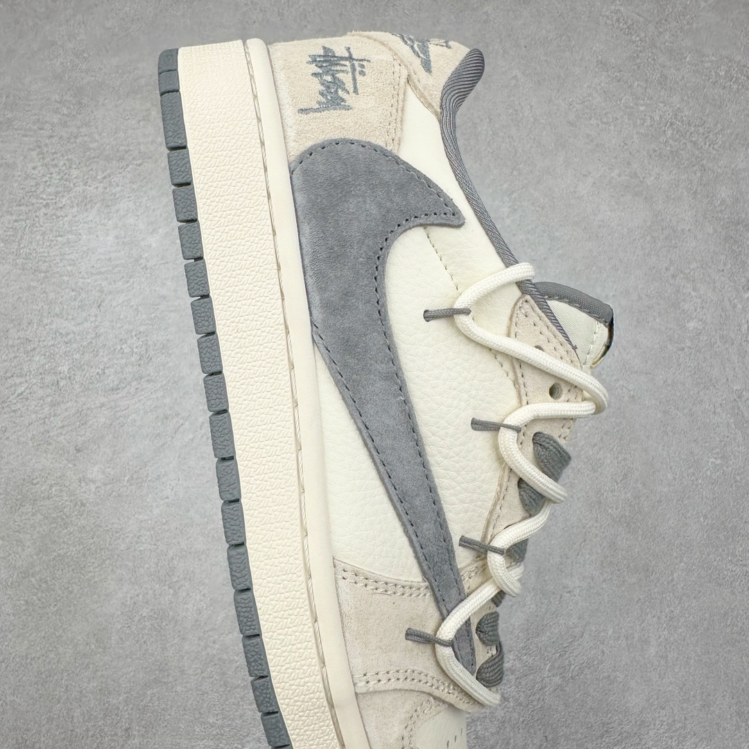 图片[6]-TS x Air Jordan AJ1 Low 倒钩低帮联名定制配色 DM9288-004 原厂内置气垫魔块 A模大底 头层小牛皮 鞋舌AJ原厂专用牛津布+AJ专用反口珍珠布+原厂无杂质高弹内里海棉+特殊封边弹力鞋带 尺码：36 36.5 37.5 38 38.5 39 40 40.5 41 42 42.5 43 44 44.5 45 46 47.5-选品中心