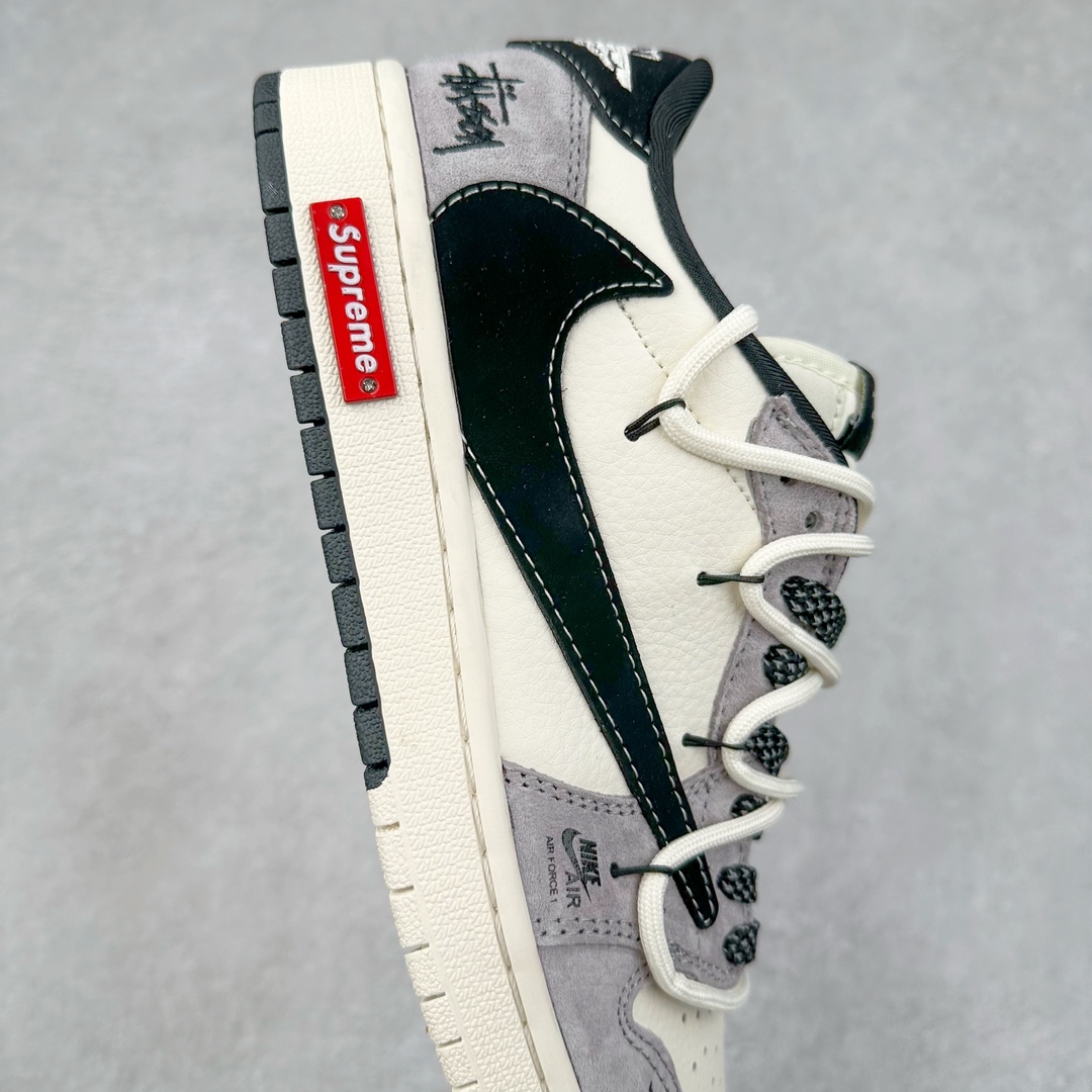 图片[6]-TS x Air Jordan AJ1 Low 倒钩低帮联名定制配色 SJ0086-139 原厂内置气垫魔块 A模大底 头层小牛皮 鞋舌AJ原厂专用牛津布+AJ专用反口珍珠布+原厂无杂质高弹内里海棉+特殊封边弹力鞋带 尺码：36 36.5 37.5 38 38.5 39 40 40.5 41 42 42.5 43 44 44.5 45 46 47.5-选品中心