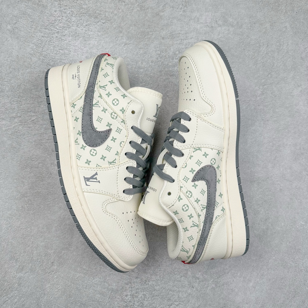 图片[3]-Air Jordan AJ1 Low 低帮系列定制配色WG8850-010 原厂内置气垫魔块 A模大底 头层小牛皮 鞋舌AJ原厂专用牛津布+AJ专用反口珍珠布+原厂无杂质高弹内里海棉+特殊封边弹力鞋带 尺码：36 36.5 37.5 38 38.5 39 40 40.5 41 42 42.5 43 44 44.5 45 46-选品中心