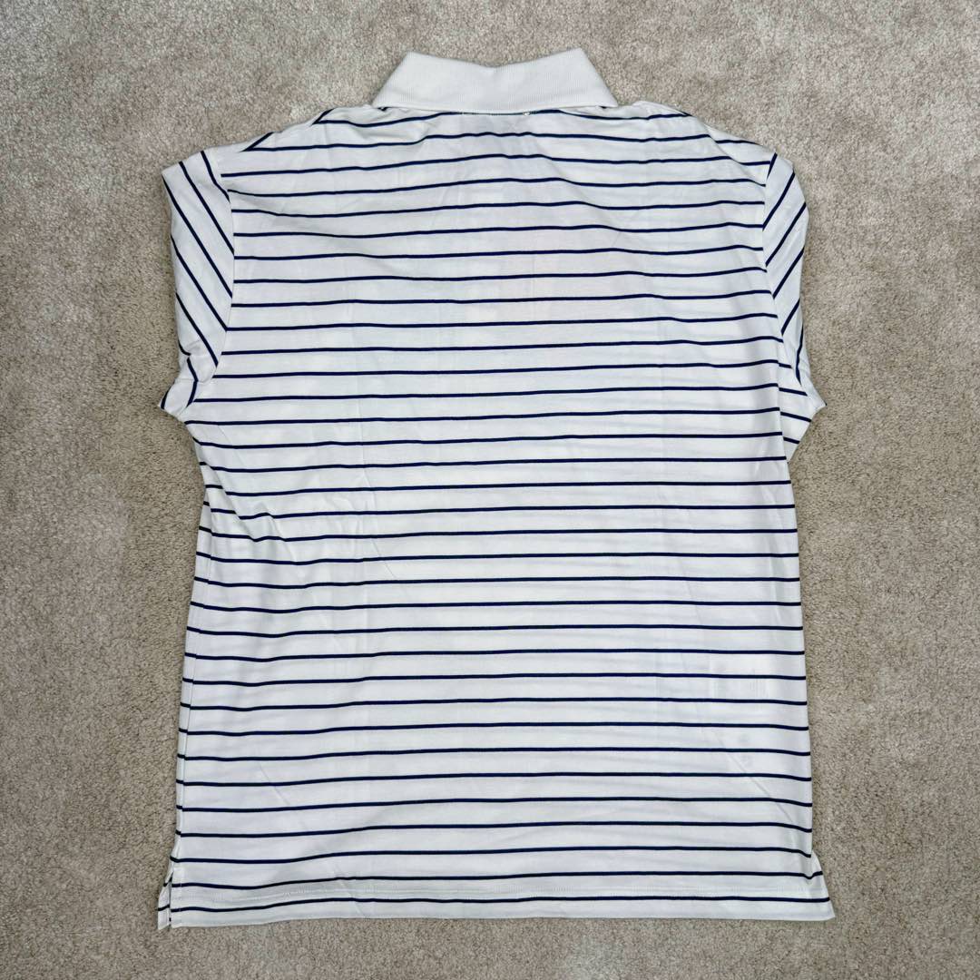 图片[3]-＃GD广顶 MiuMiu 缪缪100支超细腻条纹polo长袖 面料采用定制100支超细腻双纱纯棉面料，质感非常好，市场货全部都是32支现货代替，这件衣服正反面全部对条纹非常费面料！胸口上的字母条纹和底部的条纹必须对上（市场版本工艺对不上直接字母用的白色的，穿出去一眼假）领子定制横机螺纹，纽扣天然贝母扣！三标吊牌全部同步专柜（吊牌附送说明书且颜色正确，市场吊牌偏粉，正品吊牌颜色饱和度更低 尺码：S M L XL-选品中心