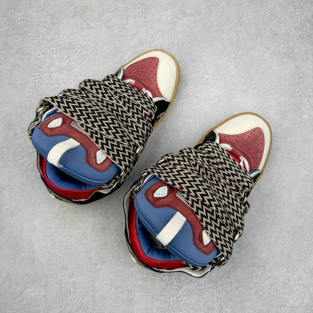 图片[3]-＃GD广顶 Lanvin Leather Curb Sneakers浪凡面包鞋 Leather是一款灵感源自90年代的运动鞋 设计自信 尺寸夸张 这款鞋由纳帕小牛皮、翻毛皮和网眼布制成 圆润的外形、加垫的鞋舌和弯曲的金属孔眼使这款精心打造的鞋格外舒适 尺码：35 36 37 38 39 40 41 42 43 44 45 46-选品中心