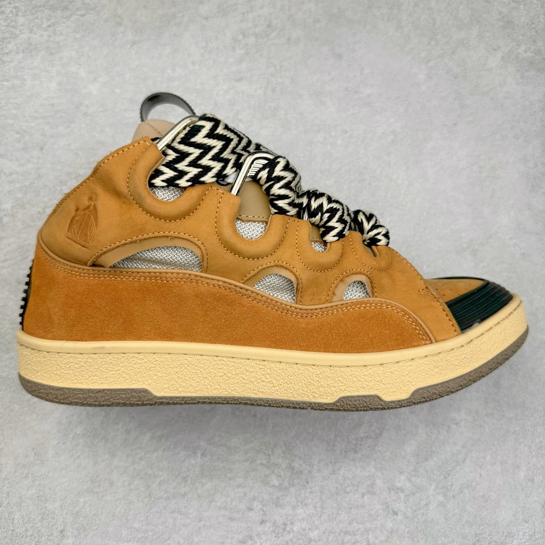 图片[6]-＃GD广顶 Lanvin Leather Curb Sneakers浪凡面包鞋 Leather是一款灵感源自90年代的运动鞋 设计自信 尺寸夸张 这款鞋由纳帕小牛皮、翻毛皮和网眼布制成 圆润的外形、加垫的鞋舌和弯曲的金属孔眼使这款精心打造的鞋格外舒适 尺码：35 36 37 38 39 40 41 42 43 44 45 46-选品中心