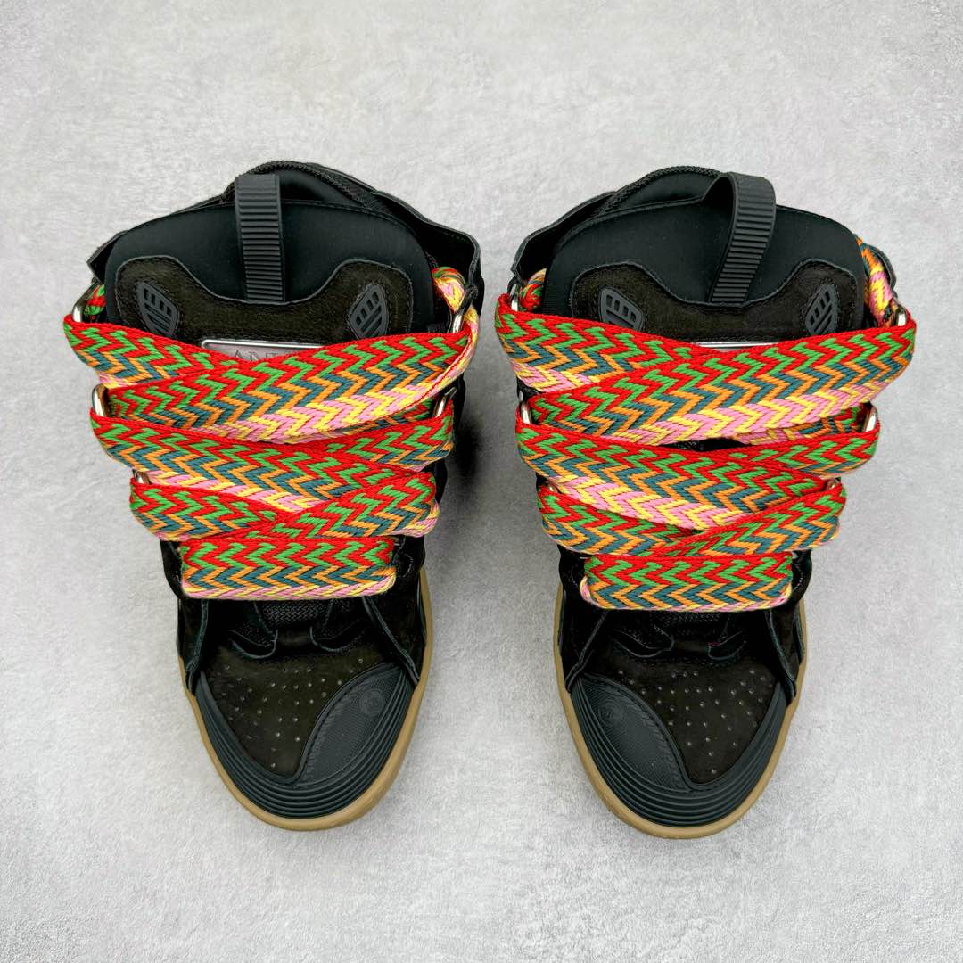 图片[2]-＃GD广顶 Lanvin Leather Curb Sneakers浪凡面包鞋 Leather是一款灵感源自90年代的运动鞋 设计自信 尺寸夸张 这款鞋由纳帕小牛皮、翻毛皮和网眼布制成 圆润的外形、加垫的鞋舌和弯曲的金属孔眼使这款精心打造的鞋格外舒适 尺码：35 36 37 38 39 40 41 42 43 44 45 46-选品中心