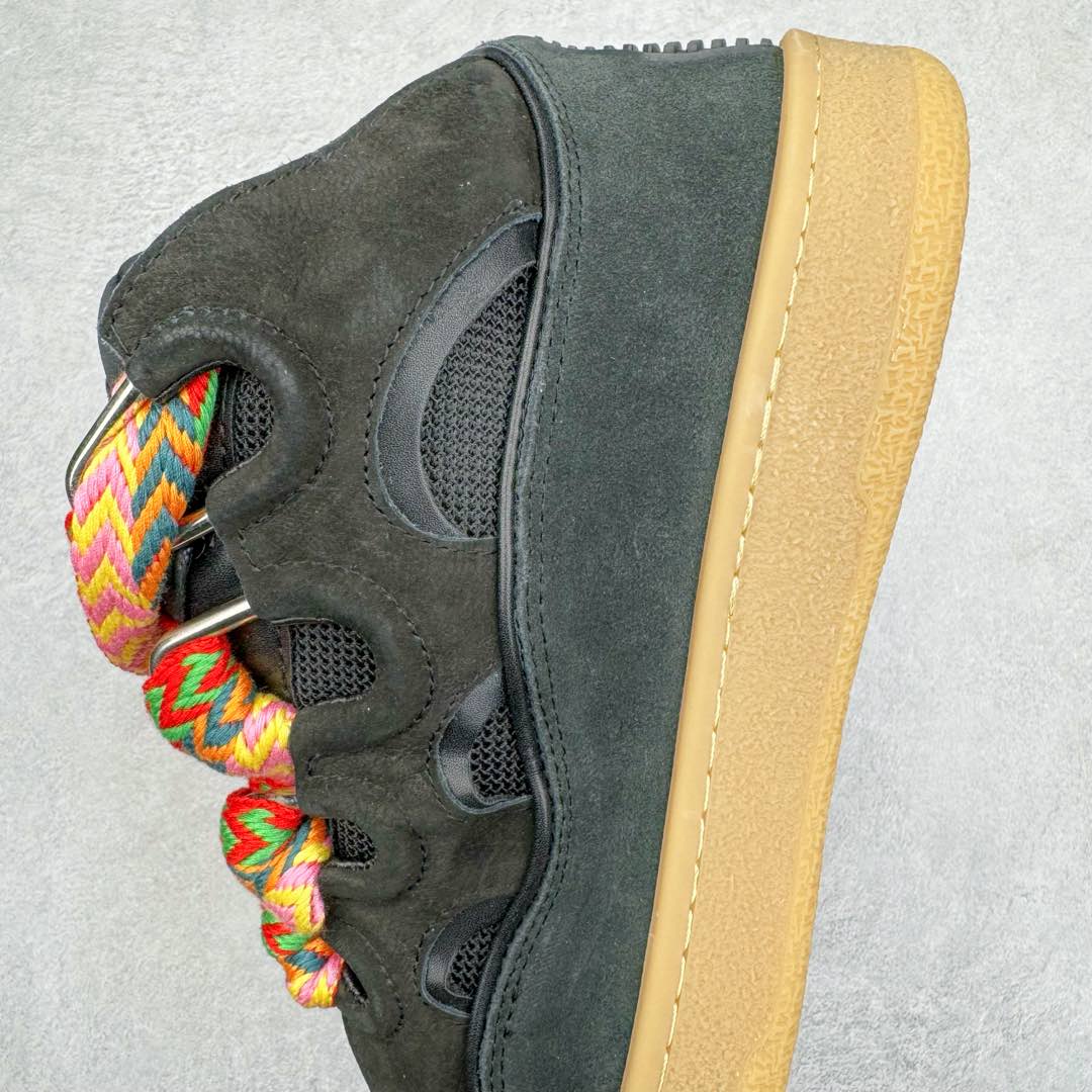 图片[7]-＃GD广顶 Lanvin Leather Curb Sneakers浪凡面包鞋 Leather是一款灵感源自90年代的运动鞋 设计自信 尺寸夸张 这款鞋由纳帕小牛皮、翻毛皮和网眼布制成 圆润的外形、加垫的鞋舌和弯曲的金属孔眼使这款精心打造的鞋格外舒适 尺码：35 36 37 38 39 40 41 42 43 44 45 46-选品中心