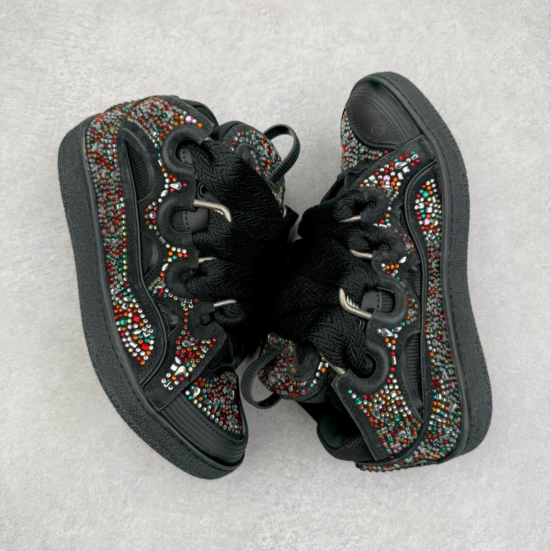 图片[3]-＃GD广顶 Lanvin Leather Curb Sneakers浪凡面包鞋 Leather是一款灵感源自90年代的运动鞋 设计自信 尺寸夸张 这款鞋由纳帕小牛皮、翻毛皮和网眼布制成 圆润的外形、加垫的鞋舌和弯曲的金属孔眼使这款精心打造的鞋格外舒适 尺码：35 36 37 38 39 40 41 42 43 44 45 46-选品中心