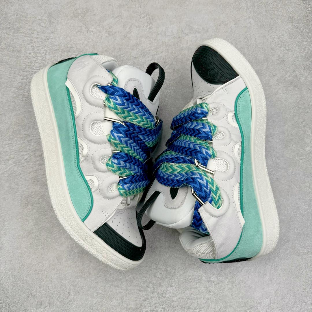 图片[3]-＃GD广顶 Lanvin Leather Curb Sneakers浪凡面包鞋 Leather是一款灵感源自90年代的运动鞋 设计自信 尺寸夸张 这款鞋由纳帕小牛皮、翻毛皮和网眼布制成 圆润的外形、加垫的鞋舌和弯曲的金属孔眼使这款精心打造的鞋格外舒适 尺码：35 36 37 38 39 40 41 42 43 44 45 46-选品中心