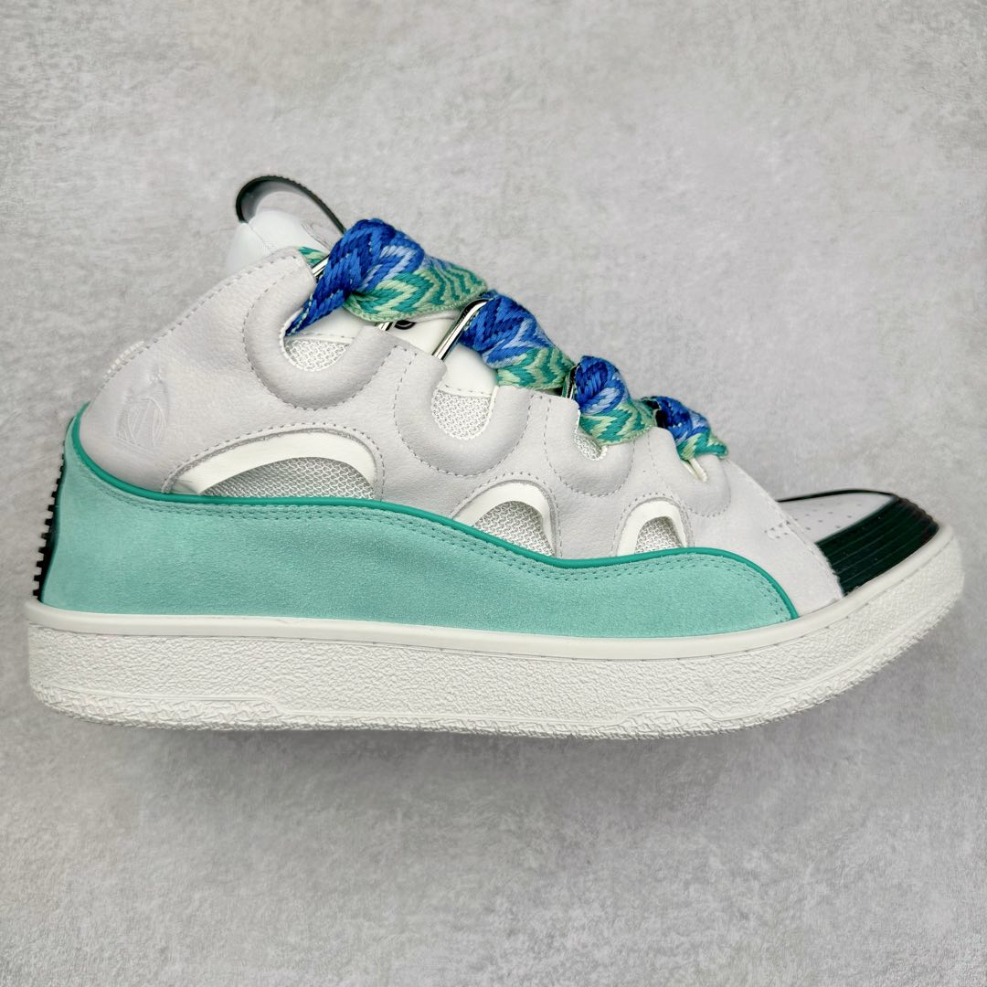 图片[3]-＃GD广顶 Lanvin Leather Curb Sneakers浪凡面包鞋 Leather是一款灵感源自90年代的运动鞋 设计自信 尺寸夸张 这款鞋由纳帕小牛皮、翻毛皮和网眼布制成 圆润的外形、加垫的鞋舌和弯曲的金属孔眼使这款精心打造的鞋格外舒适 尺码：35 36 37 38 39 40 41 42 43 44 45 46-选品中心