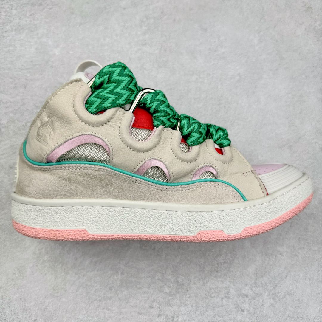 图片[4]-＃GD广顶 Lanvin Leather Curb Sneakers浪凡面包鞋 Leather是一款灵感源自90年代的运动鞋 设计自信 尺寸夸张 这款鞋由纳帕小牛皮、翻毛皮和网眼布制成 圆润的外形、加垫的鞋舌和弯曲的金属孔眼使这款精心打造的鞋格外舒适 尺码：35 36 37 38 39 40 41 42 43 44 45 46-选品中心