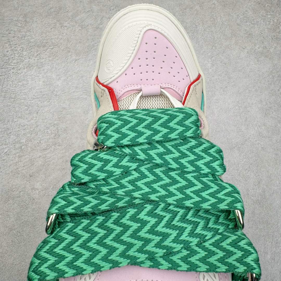 图片[4]-＃GD广顶 Lanvin Leather Curb Sneakers浪凡面包鞋 Leather是一款灵感源自90年代的运动鞋 设计自信 尺寸夸张 这款鞋由纳帕小牛皮、翻毛皮和网眼布制成 圆润的外形、加垫的鞋舌和弯曲的金属孔眼使这款精心打造的鞋格外舒适 尺码：35 36 37 38 39 40 41 42 43 44 45 46-选品中心