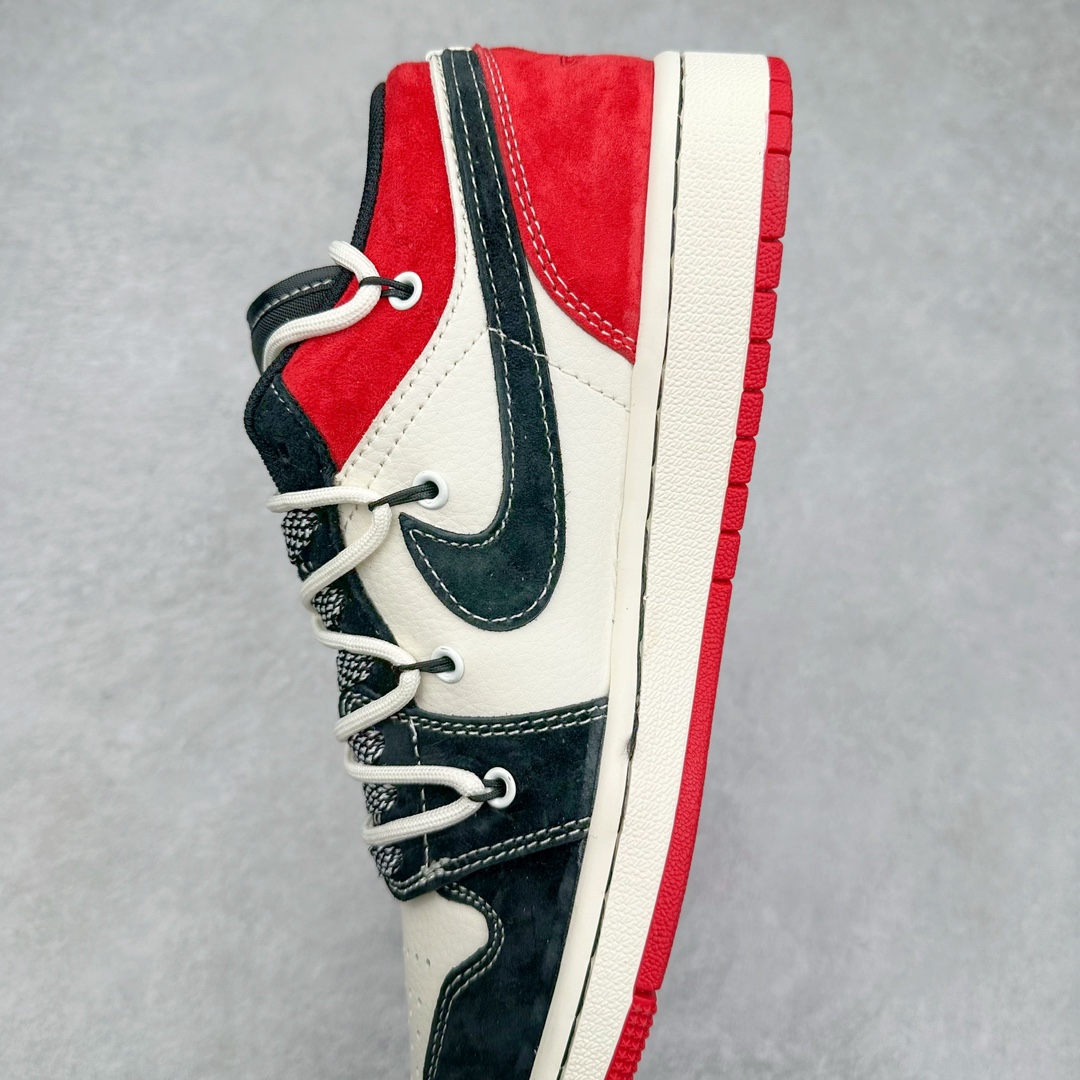 图片[7]-Air Jordan AJ1 Low 低帮系列定制配色SJ9950-048 原厂内置气垫魔块 A模大底 头层小牛皮 鞋舌AJ原厂专用牛津布+AJ专用反口珍珠布+原厂无杂质高弹内里海棉+特殊封边弹力鞋带 尺码：36 36.5 37.5 38 38.5 39 40 40.5 41 42 42.5 43 44 44.5 45 46-选品中心