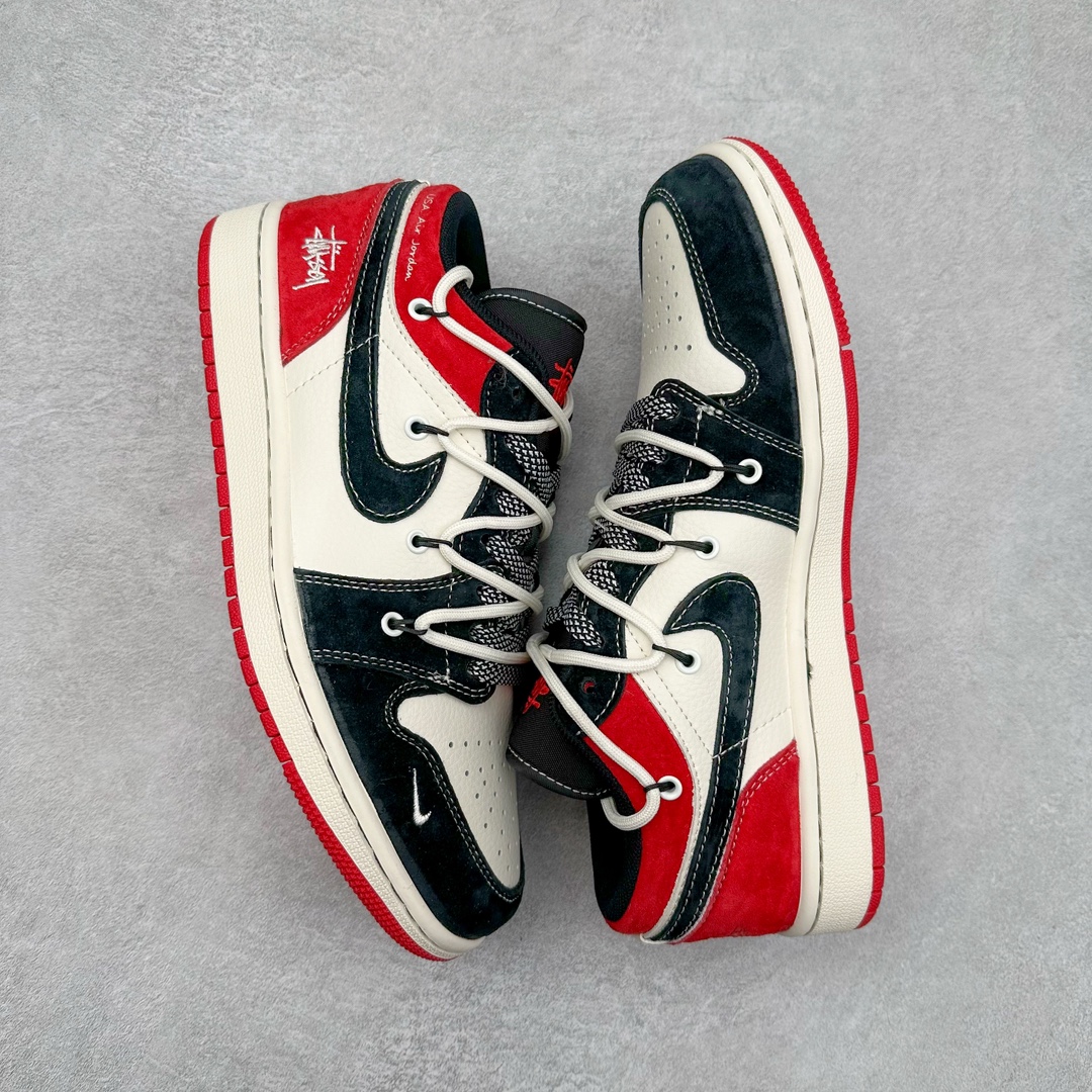 图片[3]-Air Jordan AJ1 Low 低帮系列定制配色SJ9950-048 原厂内置气垫魔块 A模大底 头层小牛皮 鞋舌AJ原厂专用牛津布+AJ专用反口珍珠布+原厂无杂质高弹内里海棉+特殊封边弹力鞋带 尺码：36 36.5 37.5 38 38.5 39 40 40.5 41 42 42.5 43 44 44.5 45 46-选品中心
