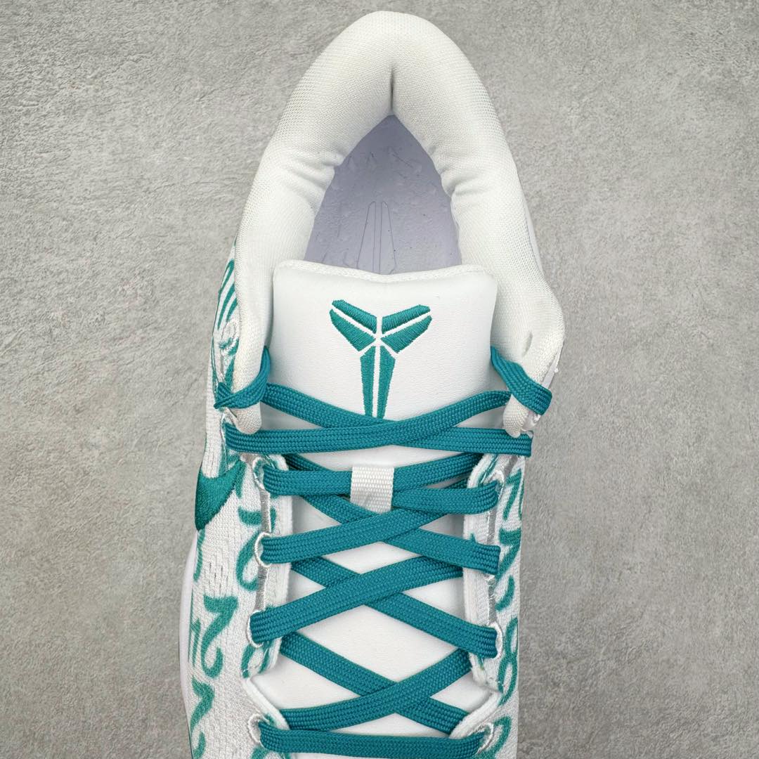 图片[5]-＃灭世海外版 NK Zoom Kobe Ⅷ System 科比8代复刻实战运动低帮文化篮球鞋 白绿 FQ3549-101 纯原海外版气垫品质吊打各路纯原 气压➕耐久双重保障 前掌ZOOM TURBO➕后掌马蹄Zoom 后掌澎湃脚感无出其右 全套冲刀改版 鞋型还原度95% 宽脚选手必入货品 鞋头2.5mm上翘空间 不挤脚 完美释放脚趾活动空间 正码正拍 脚型适配性 市场最强没有之一 鞋面工艺全新升级 100%对标正品 原厂聚氨酯蛇鳞 珠光密度同步正品 Swoosh喷漆工艺 还原度接近100% 全新后跟TPU模具 正确S型弧度 区分市场纯原（市场纯原采用公版模具 后跟TPU几乎无弧度）国产天花板橡胶配方 抓地力爆炸 海外口碑炸裂 鞋舌LOGO正确内嵌压印 原厂碳板 正确原盒 厚积薄发 王者归来 拒绝杀猪 拒绝套路 灭世纯原海外版科比系列 致力打造实战第一标杆 尺码：39-47.5 全新模具 正码正拍-选品中心