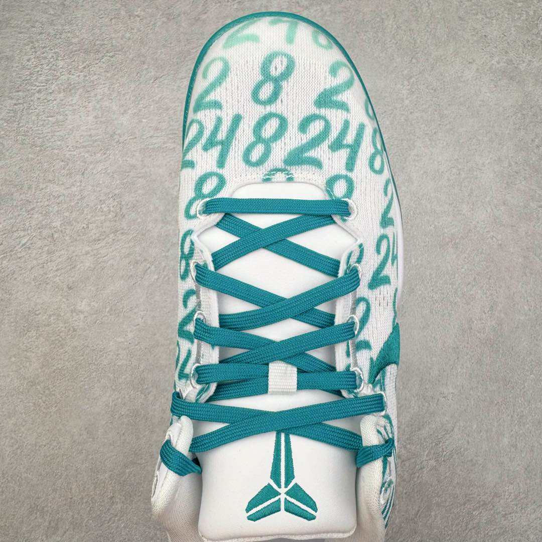 图片[4]-＃灭世海外版 NK Zoom Kobe Ⅷ System 科比8代复刻实战运动低帮文化篮球鞋 白绿 FQ3549-101 纯原海外版气垫品质吊打各路纯原 气压➕耐久双重保障 前掌ZOOM TURBO➕后掌马蹄Zoom 后掌澎湃脚感无出其右 全套冲刀改版 鞋型还原度95% 宽脚选手必入货品 鞋头2.5mm上翘空间 不挤脚 完美释放脚趾活动空间 正码正拍 脚型适配性 市场最强没有之一 鞋面工艺全新升级 100%对标正品 原厂聚氨酯蛇鳞 珠光密度同步正品 Swoosh喷漆工艺 还原度接近100% 全新后跟TPU模具 正确S型弧度 区分市场纯原（市场纯原采用公版模具 后跟TPU几乎无弧度）国产天花板橡胶配方 抓地力爆炸 海外口碑炸裂 鞋舌LOGO正确内嵌压印 原厂碳板 正确原盒 厚积薄发 王者归来 拒绝杀猪 拒绝套路 灭世纯原海外版科比系列 致力打造实战第一标杆 尺码：39-47.5 全新模具 正码正拍-选品中心