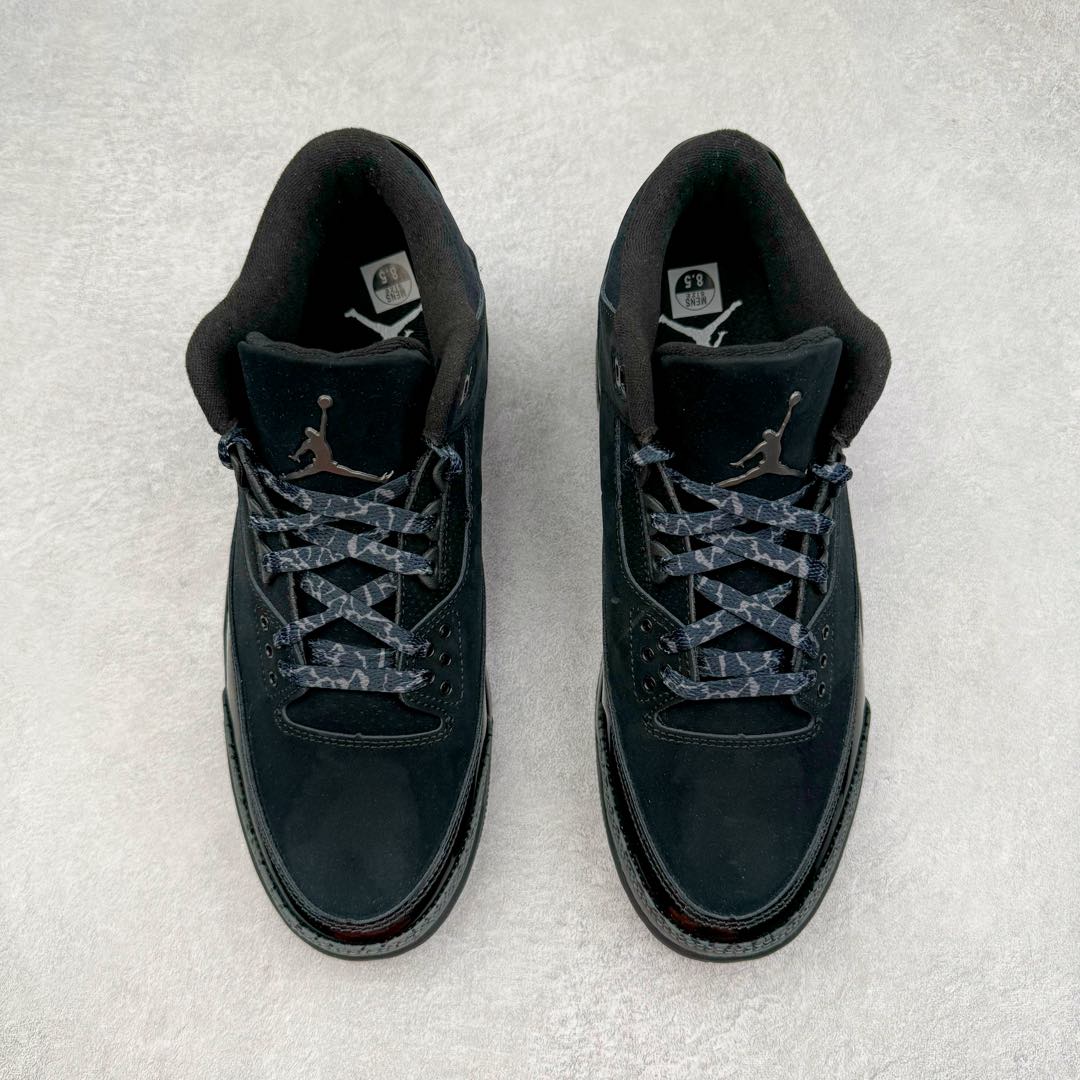 图片[2]-＃K版纯原 Air Jordan AJ3 Retro 纯黑黑猫 CT8532-001 原楦原纸板开发 确保原汁原味 原厂皮料质感色泽绝无偏差 完美中底拉帮 原厂中底钢印 原档案大底 如假白送 大底纹路 气垫通透度PU的回弹性均百分百还原 原厂电绣鞋舌飞人刺绣针数立体讲究精细欢迎对比正品原鞋 尺码：40 40.5 41 42 42.5 43 44 44.5 45 46 47.5-选品中心