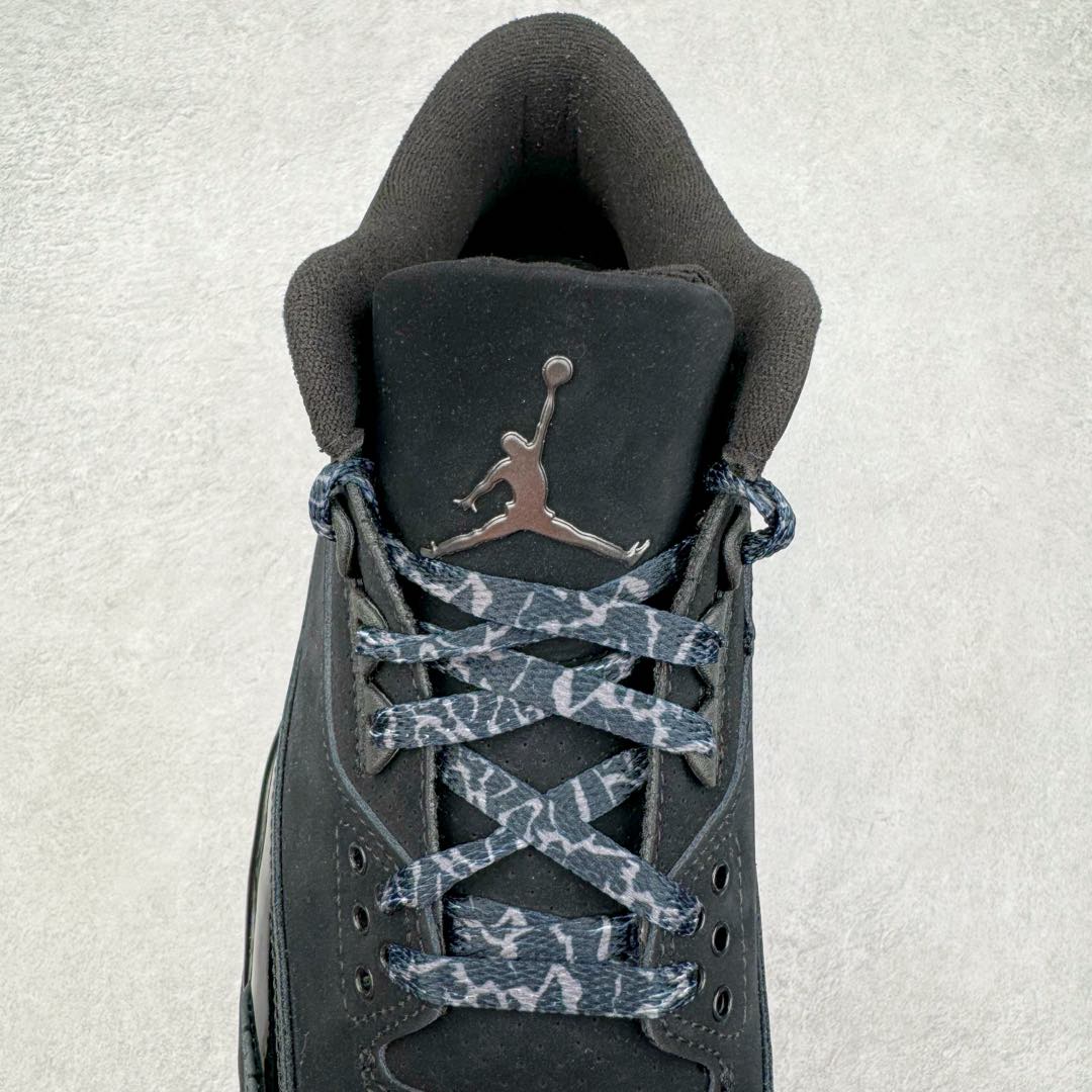 图片[5]-＃K版纯原 Air Jordan AJ3 Retro 纯黑黑猫 CT8532-001 原楦原纸板开发 确保原汁原味 原厂皮料质感色泽绝无偏差 完美中底拉帮 原厂中底钢印 原档案大底 如假白送 大底纹路 气垫通透度PU的回弹性均百分百还原 原厂电绣鞋舌飞人刺绣针数立体讲究精细欢迎对比正品原鞋 尺码：40 40.5 41 42 42.5 43 44 44.5 45 46 47.5-选品中心