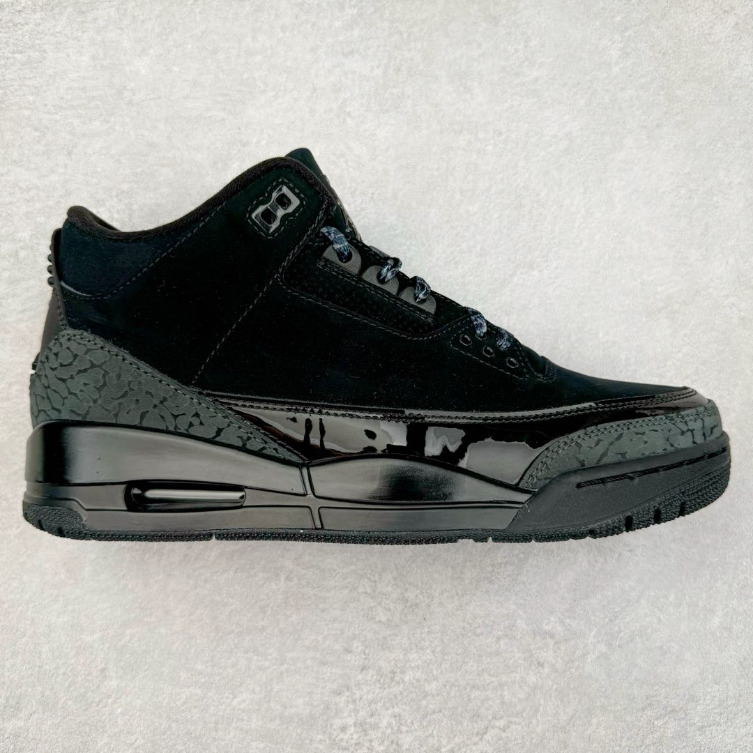 #K版纯原 Air Jordan AJ3 Retro 纯黑黑猫 CT8532-001 原楦原纸板开发 确保原汁原味 原厂皮料质感色泽绝无偏差 完美中底拉帮 原厂中底钢印 原档案大底 如假白送 大底纹路 气垫通透度PU的回弹性均百分百还原 原厂电绣鞋舌飞人刺绣针数立体讲究精细欢迎对比正品原鞋 尺码:40 40.5 41 42 42.5 43 44 44.5 45 46 47.5-选品中心