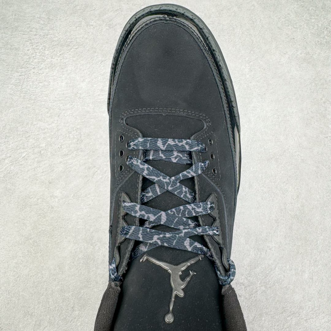 图片[4]-＃K版纯原 Air Jordan AJ3 Retro 纯黑黑猫 CT8532-001 原楦原纸板开发 确保原汁原味 原厂皮料质感色泽绝无偏差 完美中底拉帮 原厂中底钢印 原档案大底 如假白送 大底纹路 气垫通透度PU的回弹性均百分百还原 原厂电绣鞋舌飞人刺绣针数立体讲究精细欢迎对比正品原鞋 尺码：40 40.5 41 42 42.5 43 44 44.5 45 46 47.5-选品中心