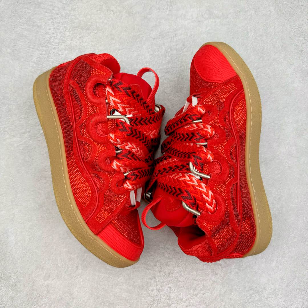 图片[3]-＃GD广顶 Lanvin Leather Curb Sneakers浪凡面包鞋 Leather是一款灵感源自90年代的运动鞋 设计自信 尺寸夸张 这款鞋由纳帕小牛皮、翻毛皮和网眼布制成 圆润的外形、加垫的鞋舌和弯曲的金属孔眼使这款精心打造的鞋格外舒适 尺码：35 36 37 38 39 40 41 42 43 44 45 46-选品中心