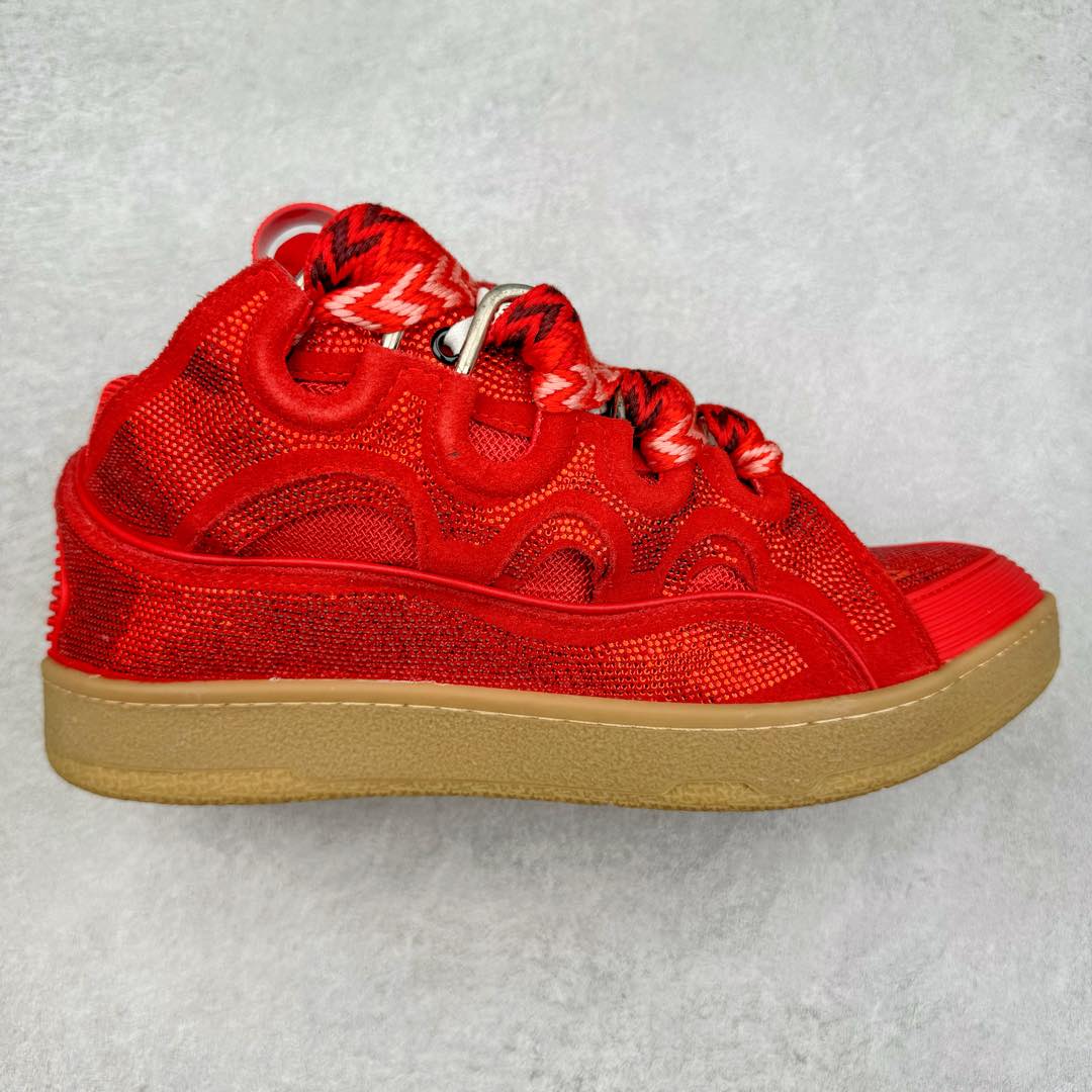 图片[4]-＃GD广顶 Lanvin Leather Curb Sneakers浪凡面包鞋 Leather是一款灵感源自90年代的运动鞋 设计自信 尺寸夸张 这款鞋由纳帕小牛皮、翻毛皮和网眼布制成 圆润的外形、加垫的鞋舌和弯曲的金属孔眼使这款精心打造的鞋格外舒适 尺码：35 36 37 38 39 40 41 42 43 44 45 46-选品中心