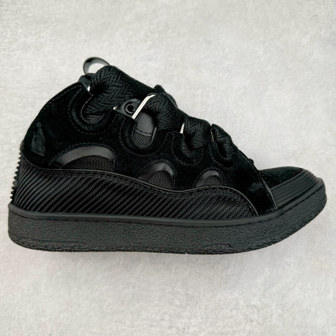 图片[3]-＃GD广顶 Lanvin Leather Curb Sneakers浪凡面包鞋 Leather是一款灵感源自90年代的运动鞋 设计自信 尺寸夸张 这款鞋由纳帕小牛皮、翻毛皮和网眼布制成 圆润的外形、加垫的鞋舌和弯曲的金属孔眼使这款精心打造的鞋格外舒适 尺码：35 36 37 38 39 40 41 42 43 44 45 46-选品中心