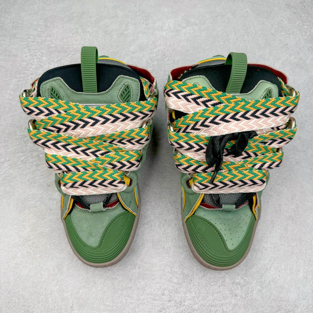 图片[2]-＃GD广顶 Lanvin Leather Curb Sneakers浪凡面包鞋 Leather是一款灵感源自90年代的运动鞋 设计自信 尺寸夸张 这款鞋由纳帕小牛皮、翻毛皮和网眼布制成 圆润的外形、加垫的鞋舌和弯曲的金属孔眼使这款精心打造的鞋格外舒适 尺码：35 36 37 38 39 40 41 42 43 44 45 46-选品中心