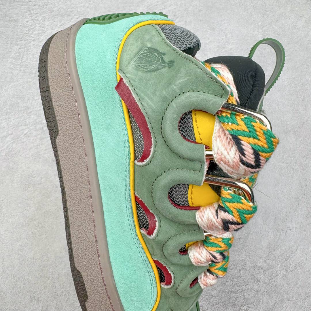 图片[6]-＃GD广顶 Lanvin Leather Curb Sneakers浪凡面包鞋 Leather是一款灵感源自90年代的运动鞋 设计自信 尺寸夸张 这款鞋由纳帕小牛皮、翻毛皮和网眼布制成 圆润的外形、加垫的鞋舌和弯曲的金属孔眼使这款精心打造的鞋格外舒适 尺码：35 36 37 38 39 40 41 42 43 44 45 46-选品中心