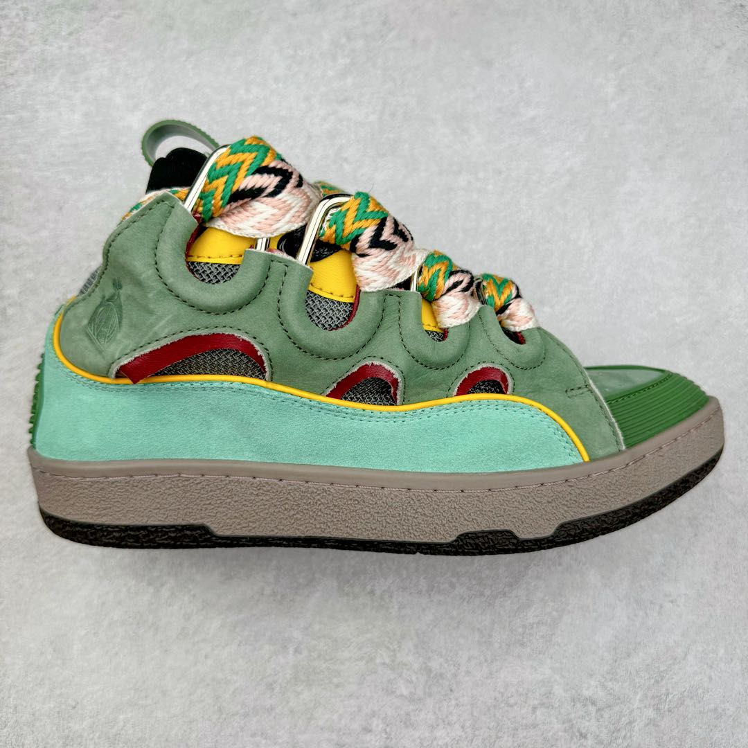 图片[8]-＃GD广顶 Lanvin Leather Curb Sneakers浪凡面包鞋 Leather是一款灵感源自90年代的运动鞋 设计自信 尺寸夸张 这款鞋由纳帕小牛皮、翻毛皮和网眼布制成 圆润的外形、加垫的鞋舌和弯曲的金属孔眼使这款精心打造的鞋格外舒适 尺码：35 36 37 38 39 40 41 42 43 44 45 46-选品中心