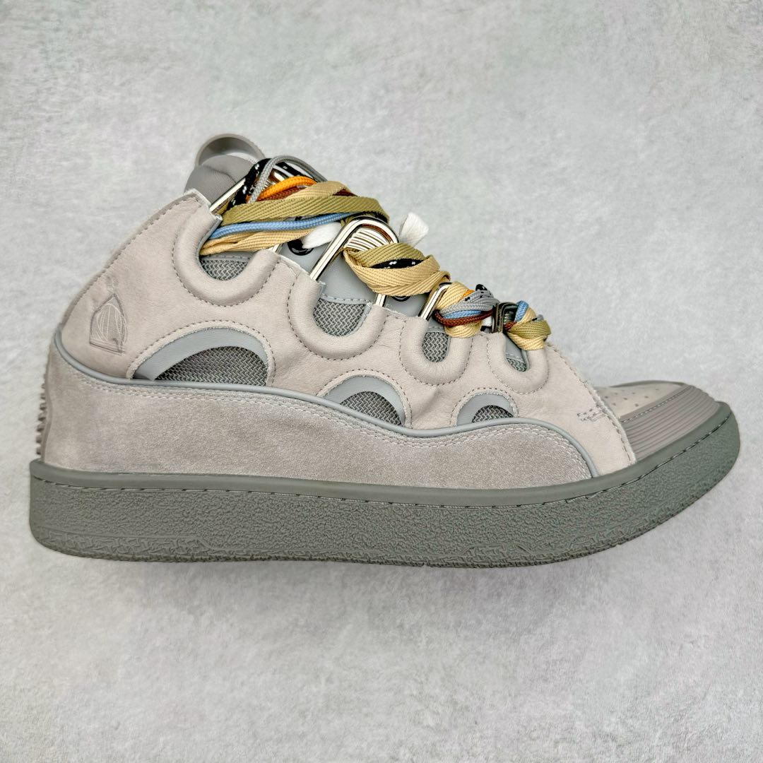 图片[10]-＃GD广顶 Lanvin Leather Curb Sneakers浪凡面包鞋 Leather是一款灵感源自90年代的运动鞋 设计自信 尺寸夸张 这款鞋由纳帕小牛皮、翻毛皮和网眼布制成 圆润的外形、加垫的鞋舌和弯曲的金属孔眼使这款精心打造的鞋格外舒适 尺码：35 36 37 38 39 40 41 42 43 44 45 46-选品中心