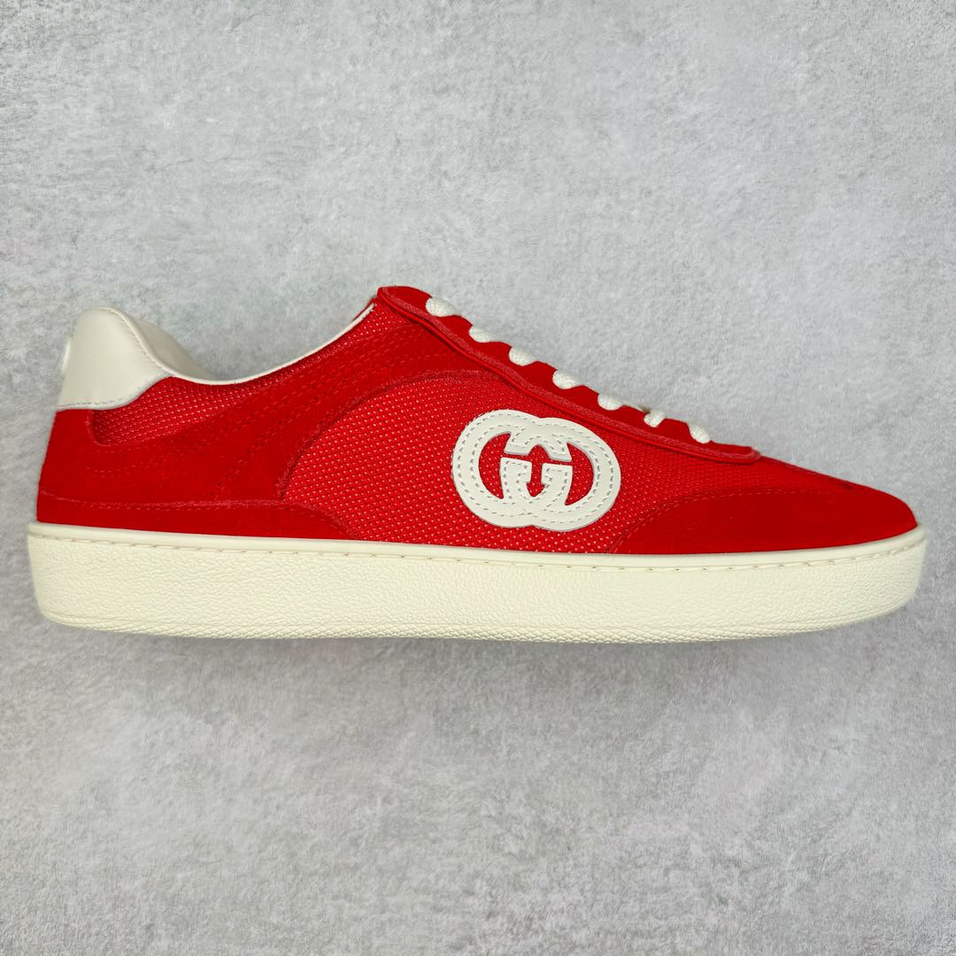 Gucci Lido 古驰新款复古板鞋 意大利海岸的夏日风情和海滩俱乐部汲取灵感 这款运动鞋以绒面材质匠心打造缀饰互扣式双G标识等Gucci经典符号元素 尽显别样风采 尺码:35 36 37 38 39 40 41 42 43 44 45-选品中心