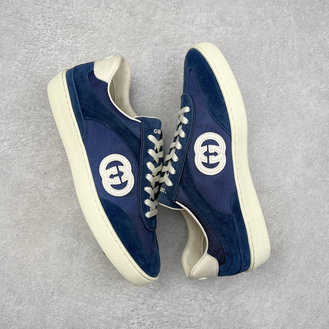 图片[3]-Gucci Lido 古驰新款复古板鞋 意大利海岸的夏日风情和海滩俱乐部汲取灵感 这款运动鞋以绒面材质匠心打造缀饰互扣式双G标识等Gucci经典符号元素 尽显别样风采 尺码：35 36 37 38 39 40 41 42 43 44 45-选品中心